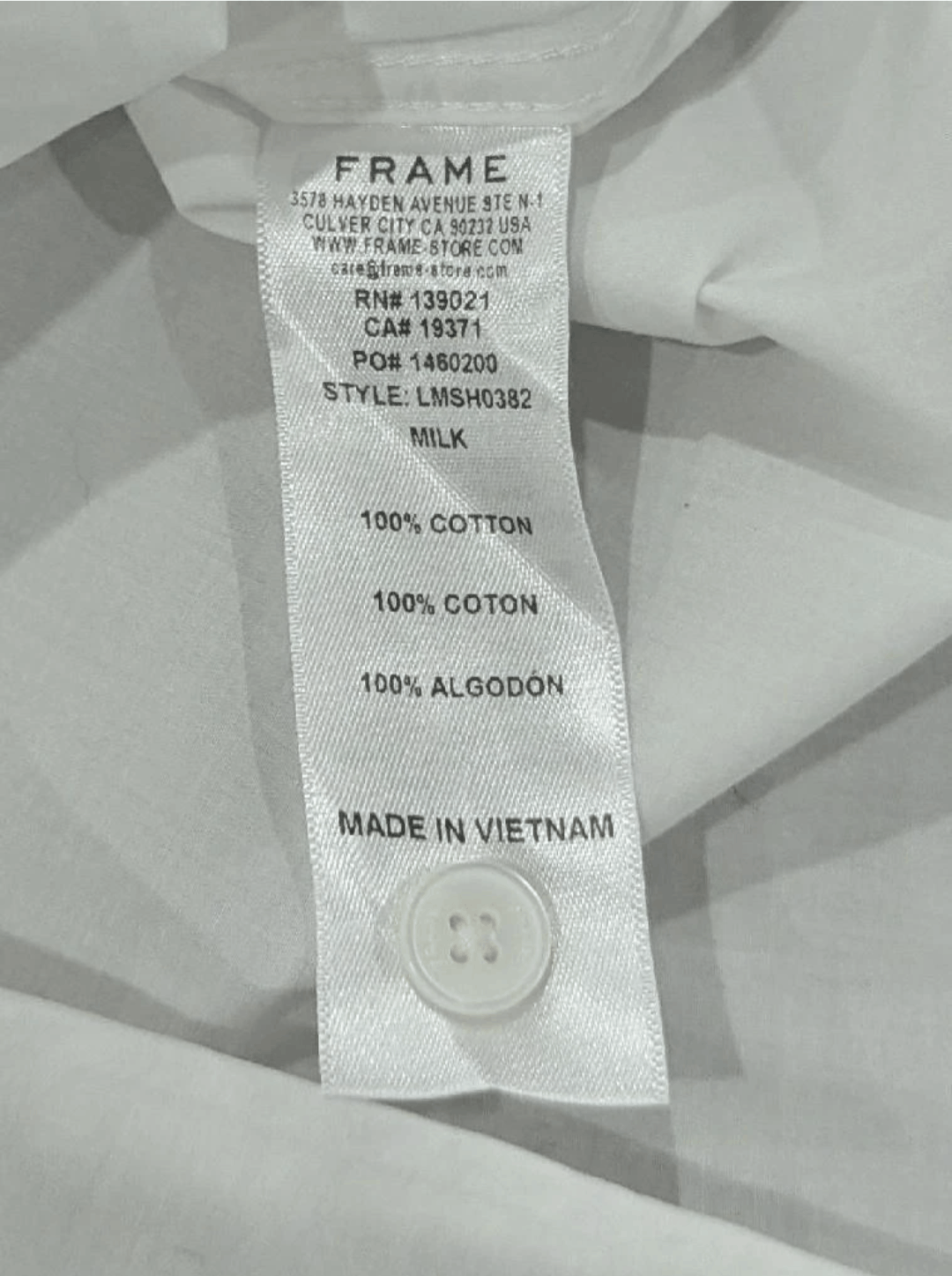Frame FRAME Cotton SS Button Up Camp Shirt Milk US 2XL Size US XXL / EU 58 / 5 - 5 Thumbnail