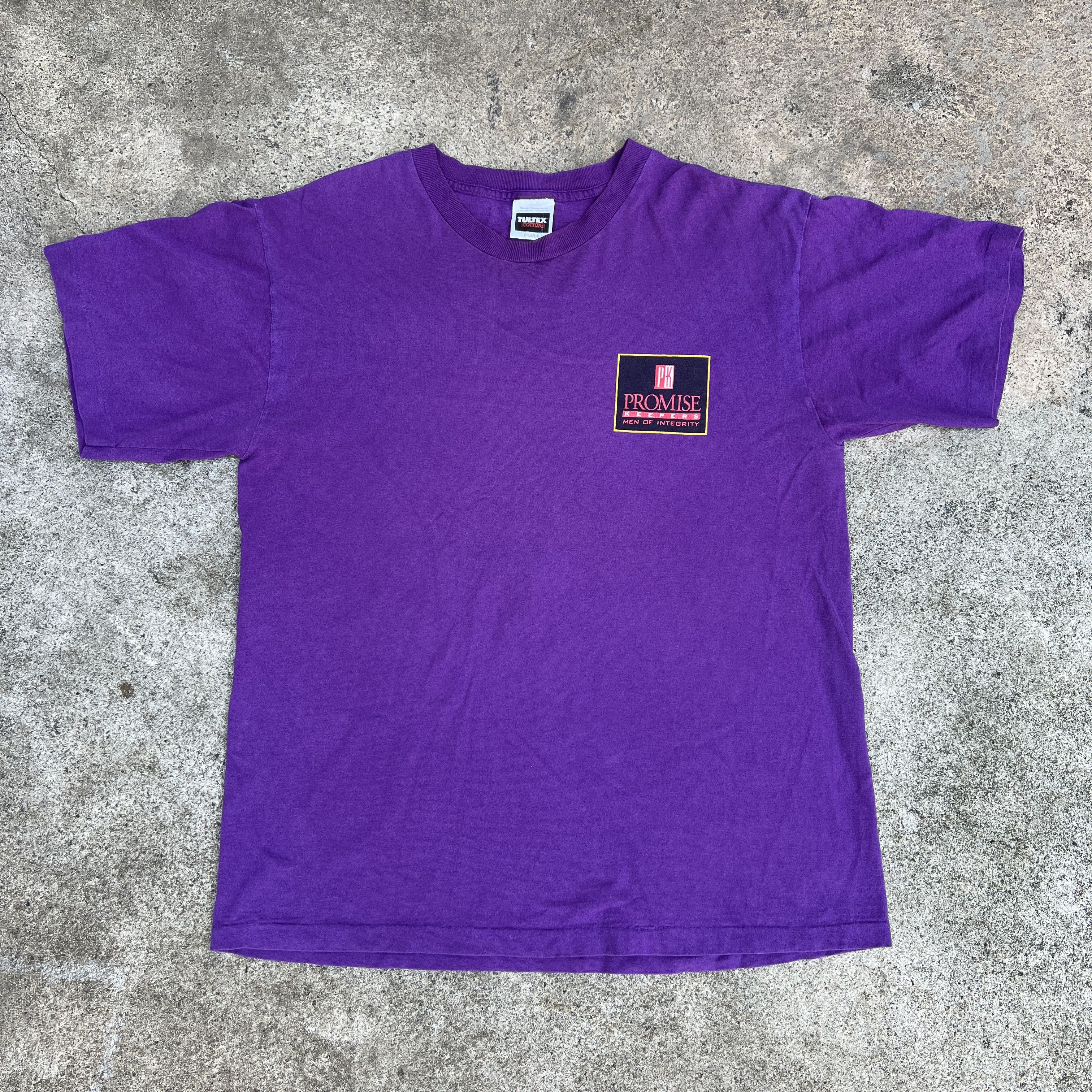 Vintage Vintage 90s Promise Keepers Men Of Integrity Promo Tee Size US XL / EU 56 / 4 - 4 Thumbnail