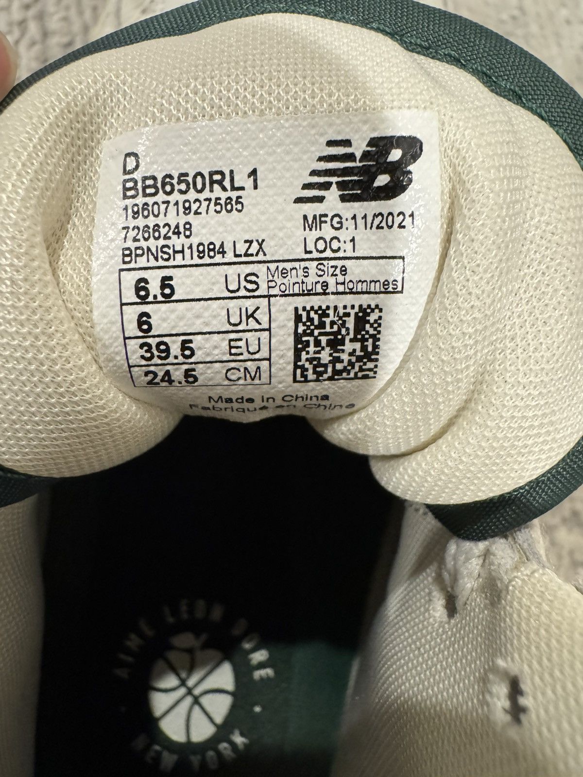 Aime Leon Dore × New Balance AIME AIMÉ LEON DORE x NEW BALANCE BB650RL1 650 sz 6.5 Size US 6.5 / EU 39-40 - 7 Thumbnail