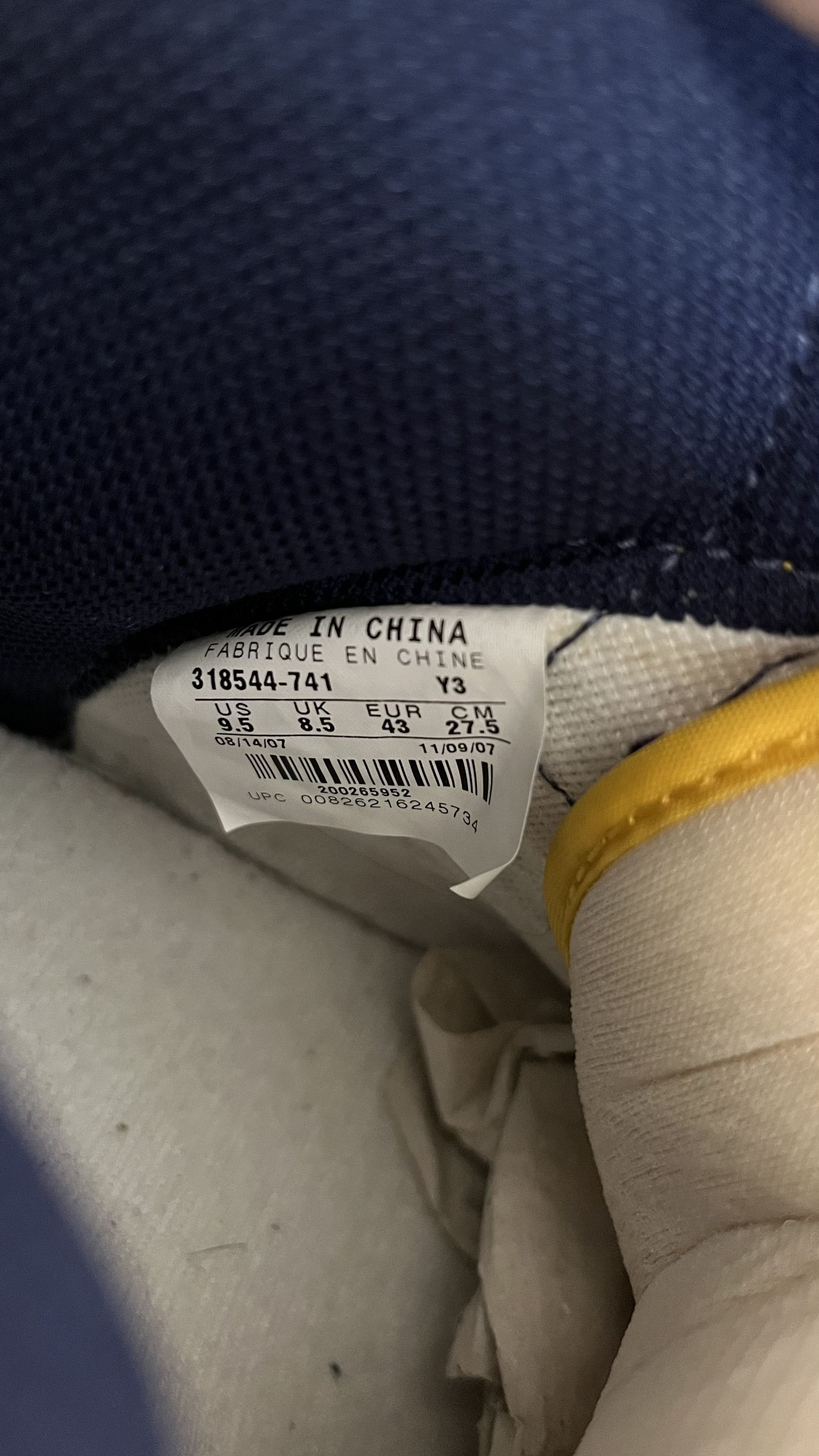 Nike Nike Dunk High QK VNTG Michigan 2007 Size US 9.5 / EU 42-43 - 5 Thumbnail