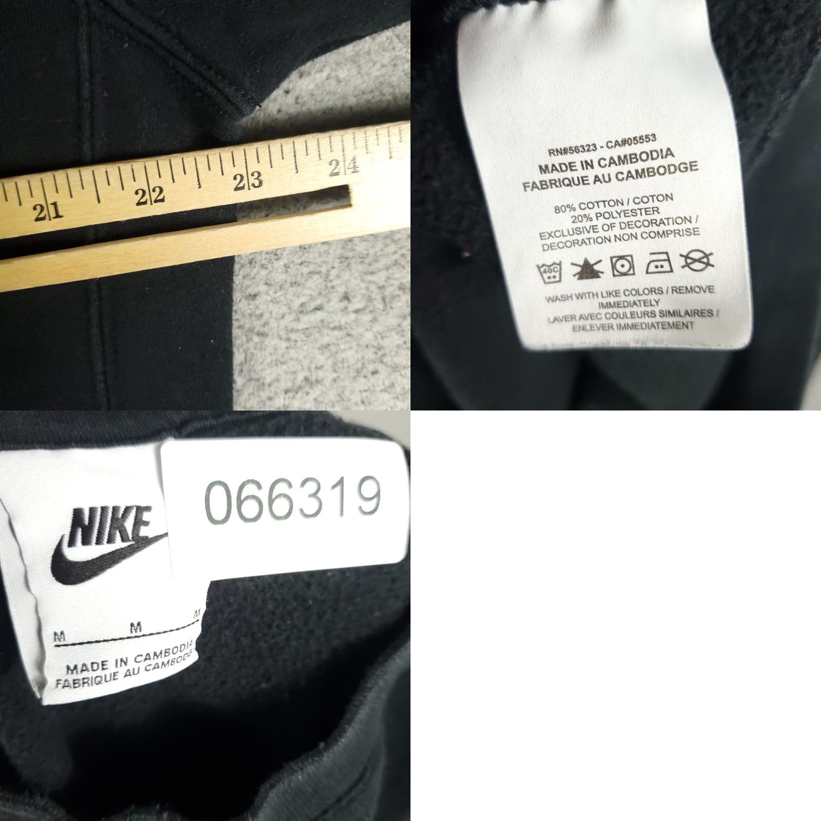 Nike Nike Mens Sweater Pullover Sweatshirt Crew Neck Black Swoosh Logo Medium Size US M / EU 48-50 / 2 - 8 Thumbnail