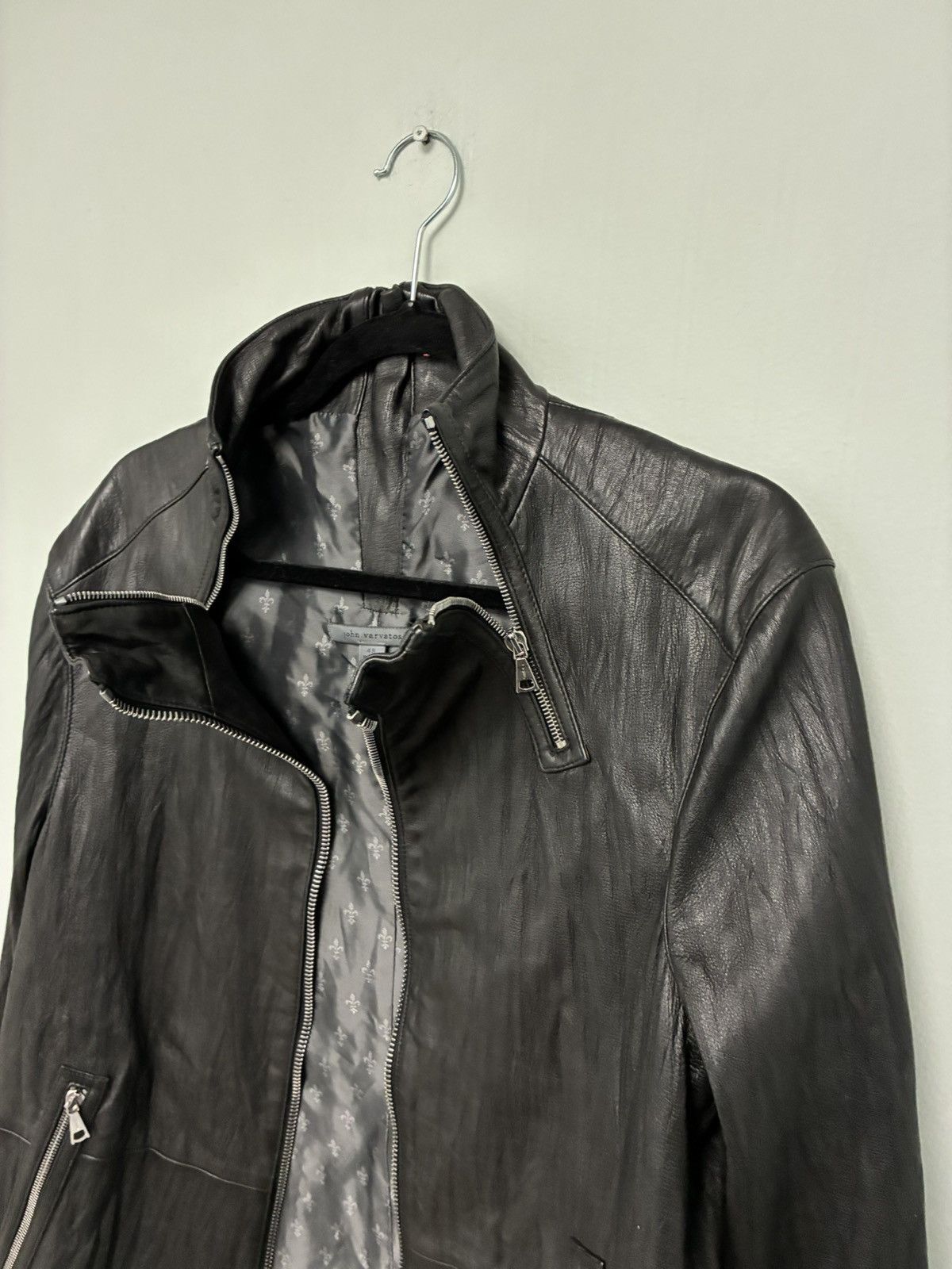 John Varvatos Leather Coat Jacket EU 48 USA 38 Size US M / EU 48-50 / 2 - 4 Thumbnail
