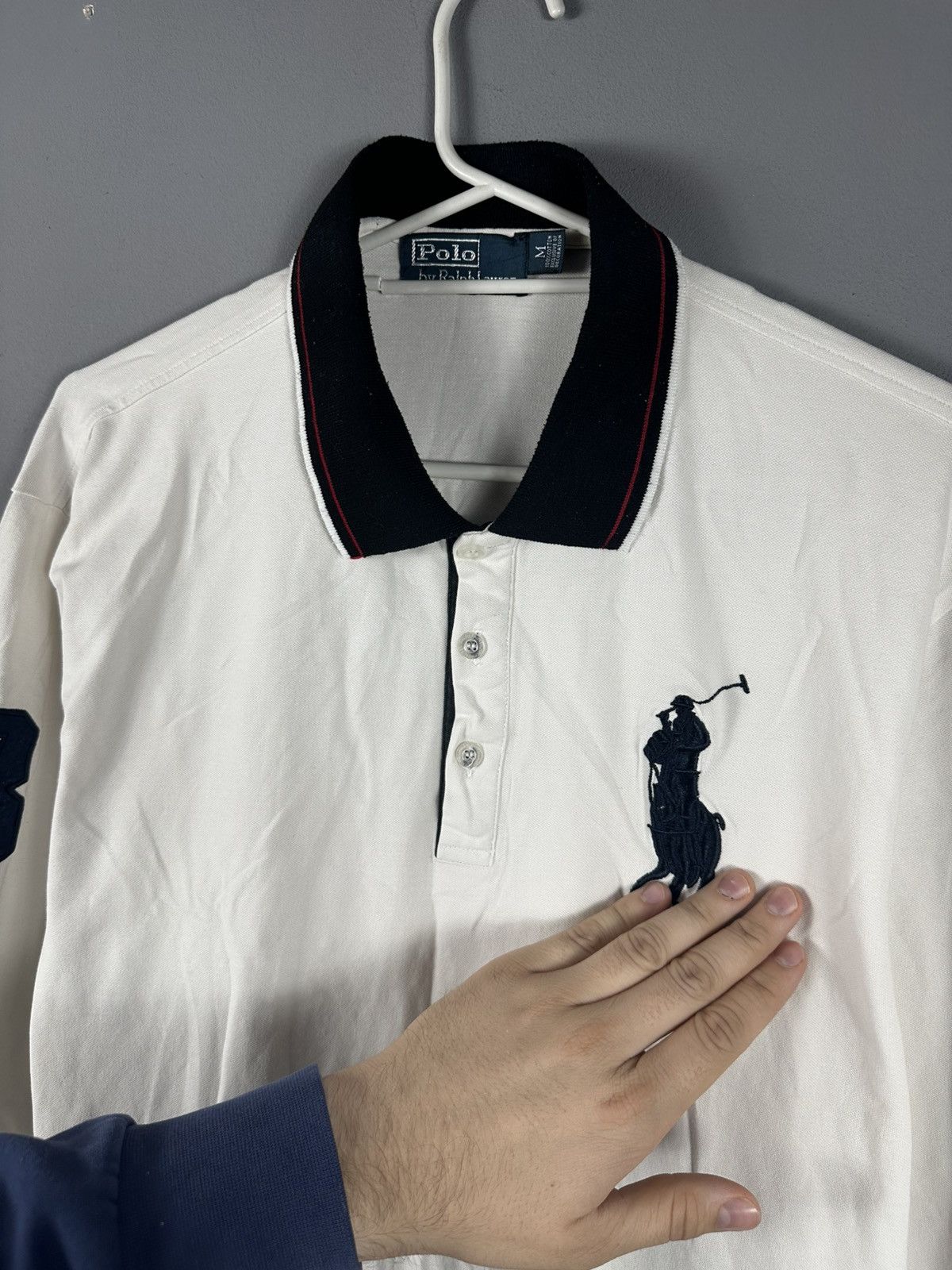 Ralph Lauren Vintage Polo Ralph Lauren Rugby Long Sleeve White Size US M / EU 48-50 / 2 - 4 Thumbnail