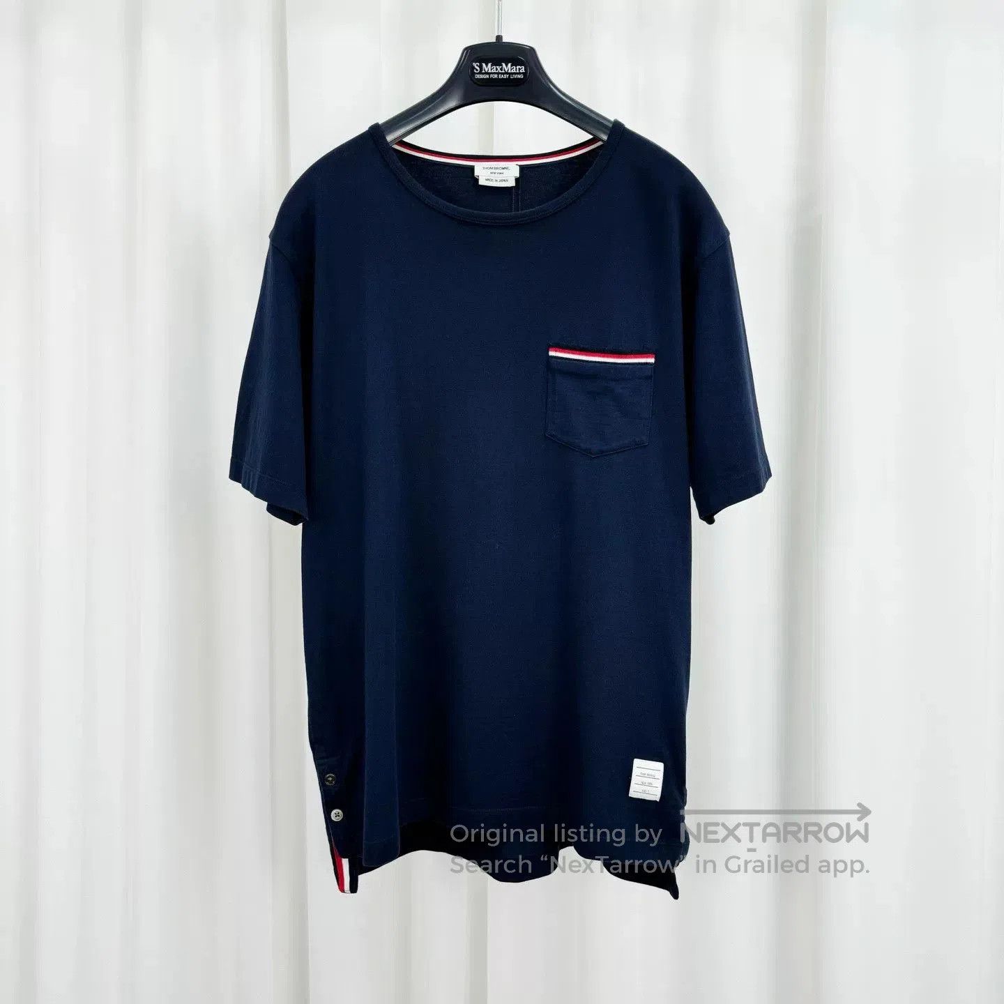 Thom Browne Thom Browne Navy Stripe Pocket Short-Sleeve. Size US L / EU 52-54 / 3 - 1 Thumbnail