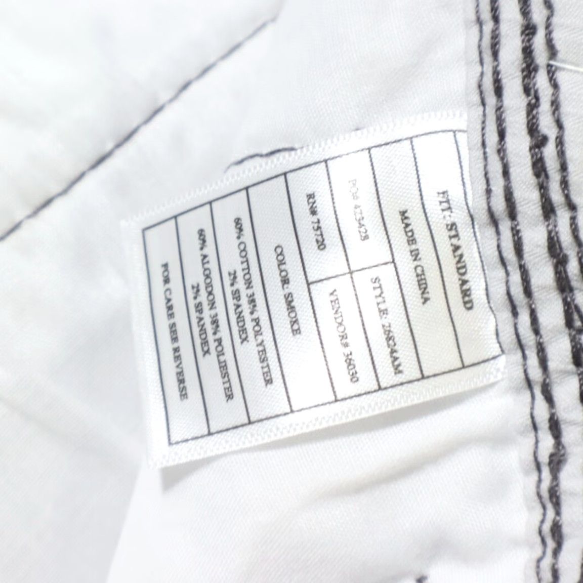 Vintage Buckle Stretch Easy Care Standard Cotton Blend Twill Chino Shorts Gray Men's 29 Size US 29 - 6 Thumbnail