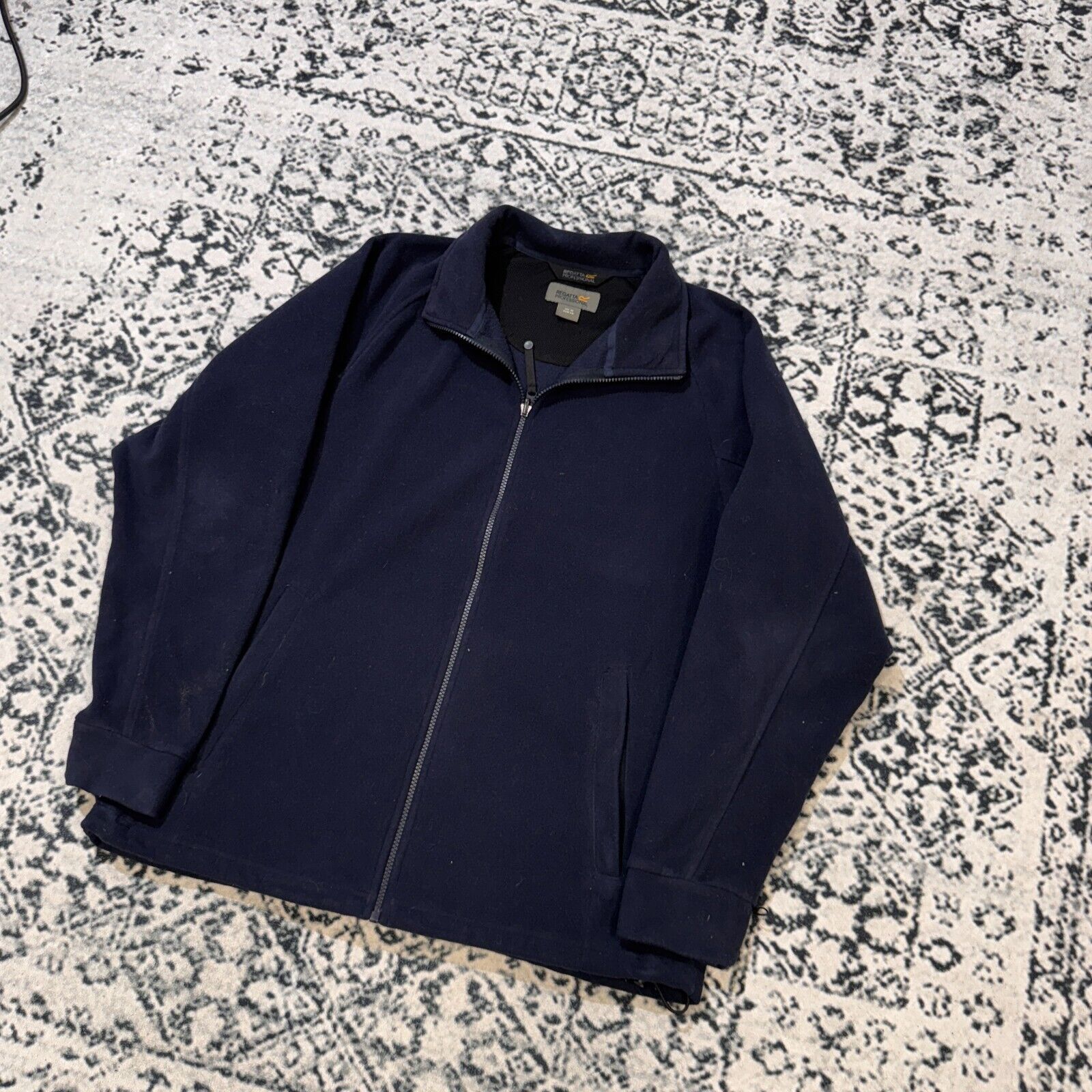 Vintage Vintage Regatta Navy Polyester Fleece Zip Size M Outdoor 90s Size US M / EU 48-50 / 2 - 2 Thumbnail