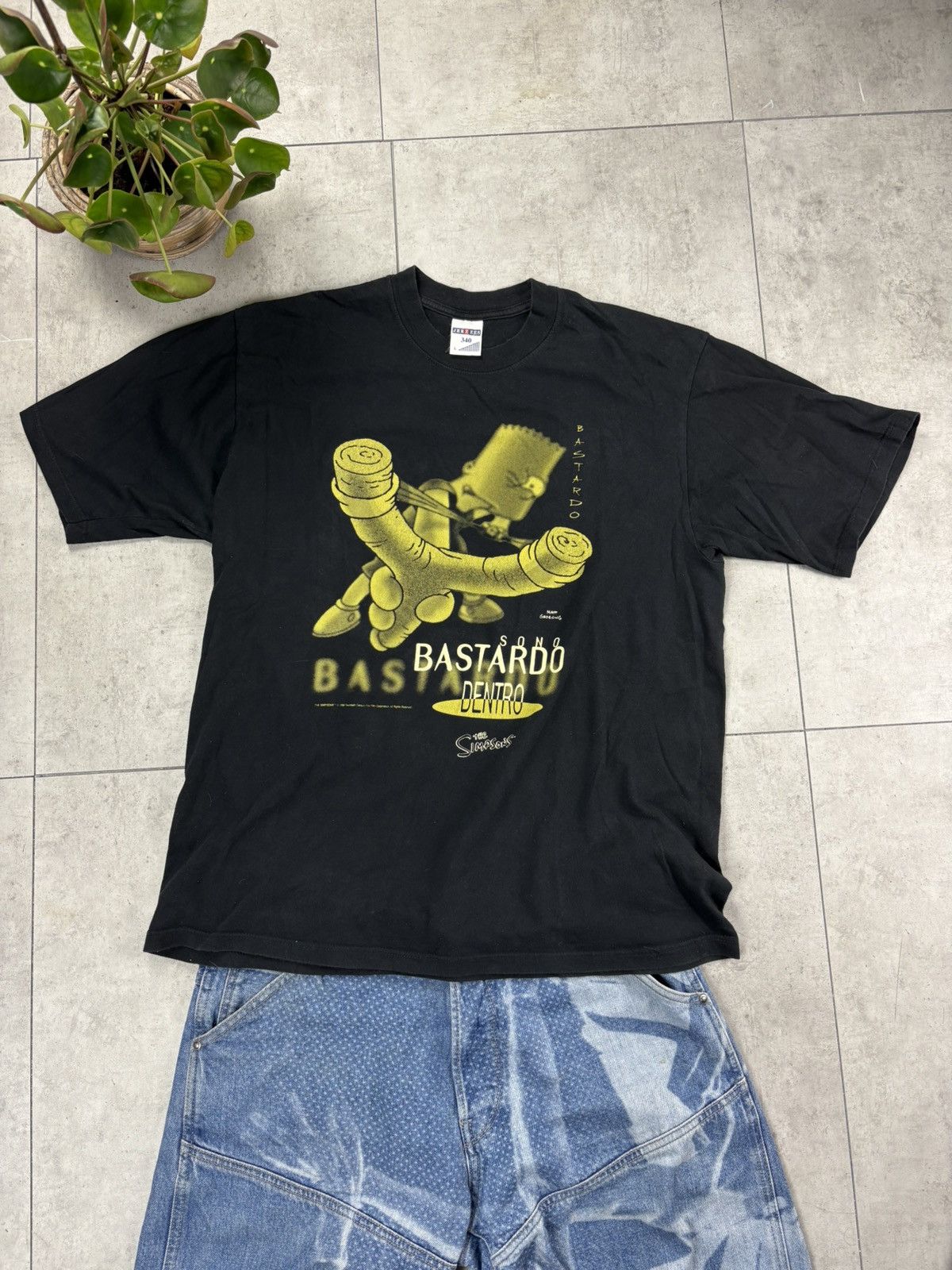 The Simpsons Vintage 1998 Bart Simpson Bastardo Dentro Tee Jerzees L Size US L / EU 52-54 / 3 - 2 Thumbnail