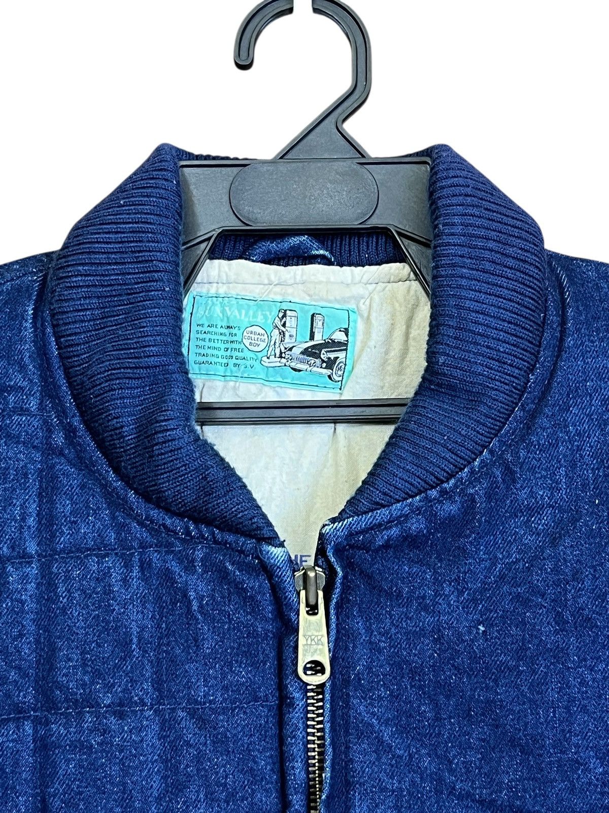 Toyo Enterprises Vintage 80s SUN VALLEY urban college boy denim bomber jacket Size US L / EU 52-54 / 3 - 6 Thumbnail