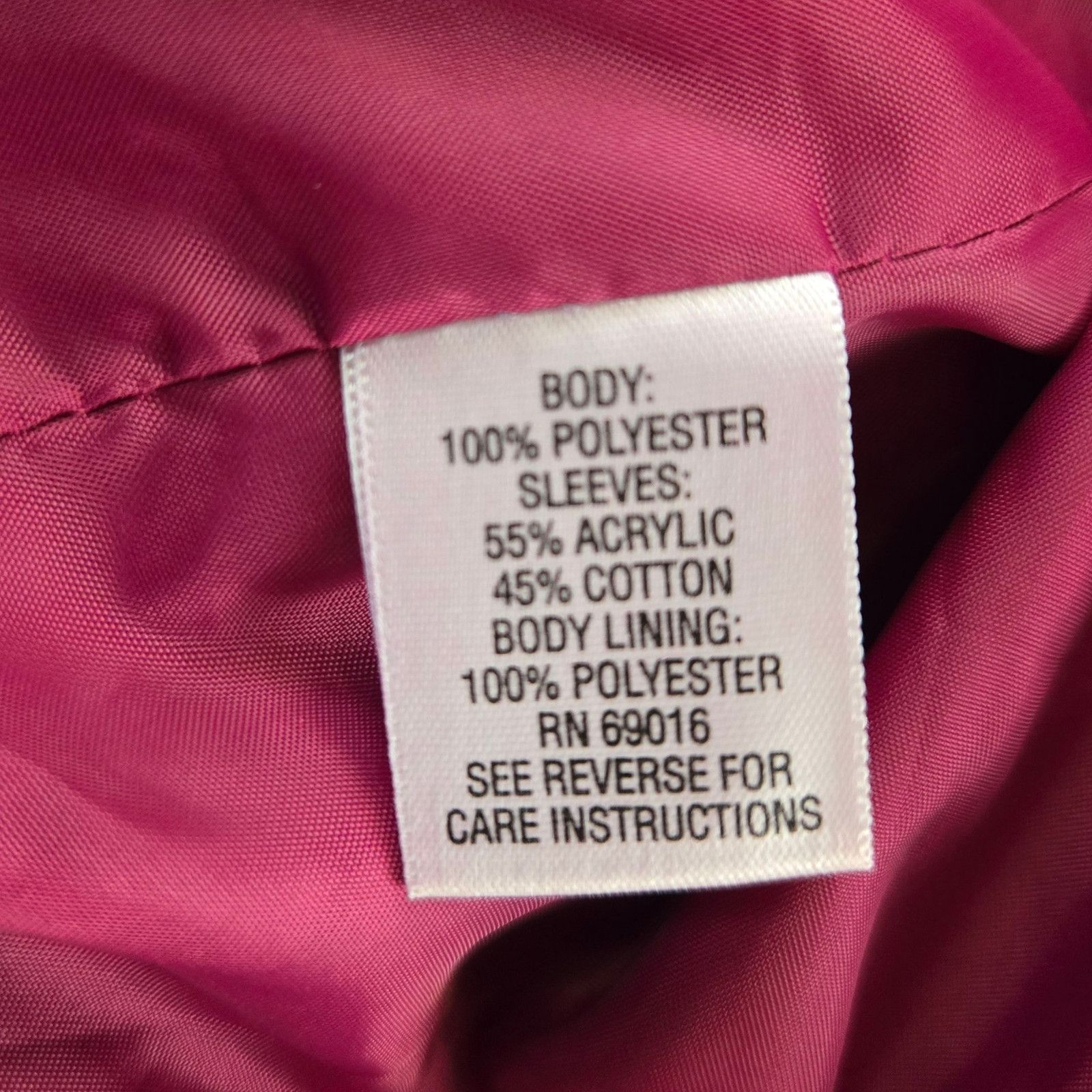 Vintage Y2K Magenta Pink Suede Knit Sleeve Jacket Size 16W Size XXL / US 16-18 / IT 52-54 - 7 Thumbnail