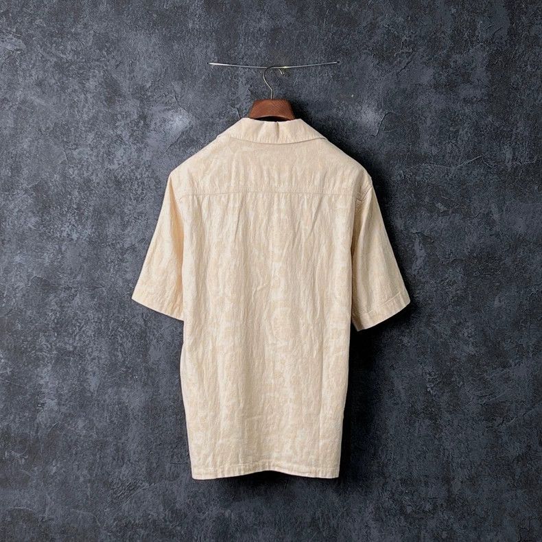 Versace Versace Dark pattern embroidered short-sleeved shirt Size US M / EU 48-50 / 2 - 2 Thumbnail
