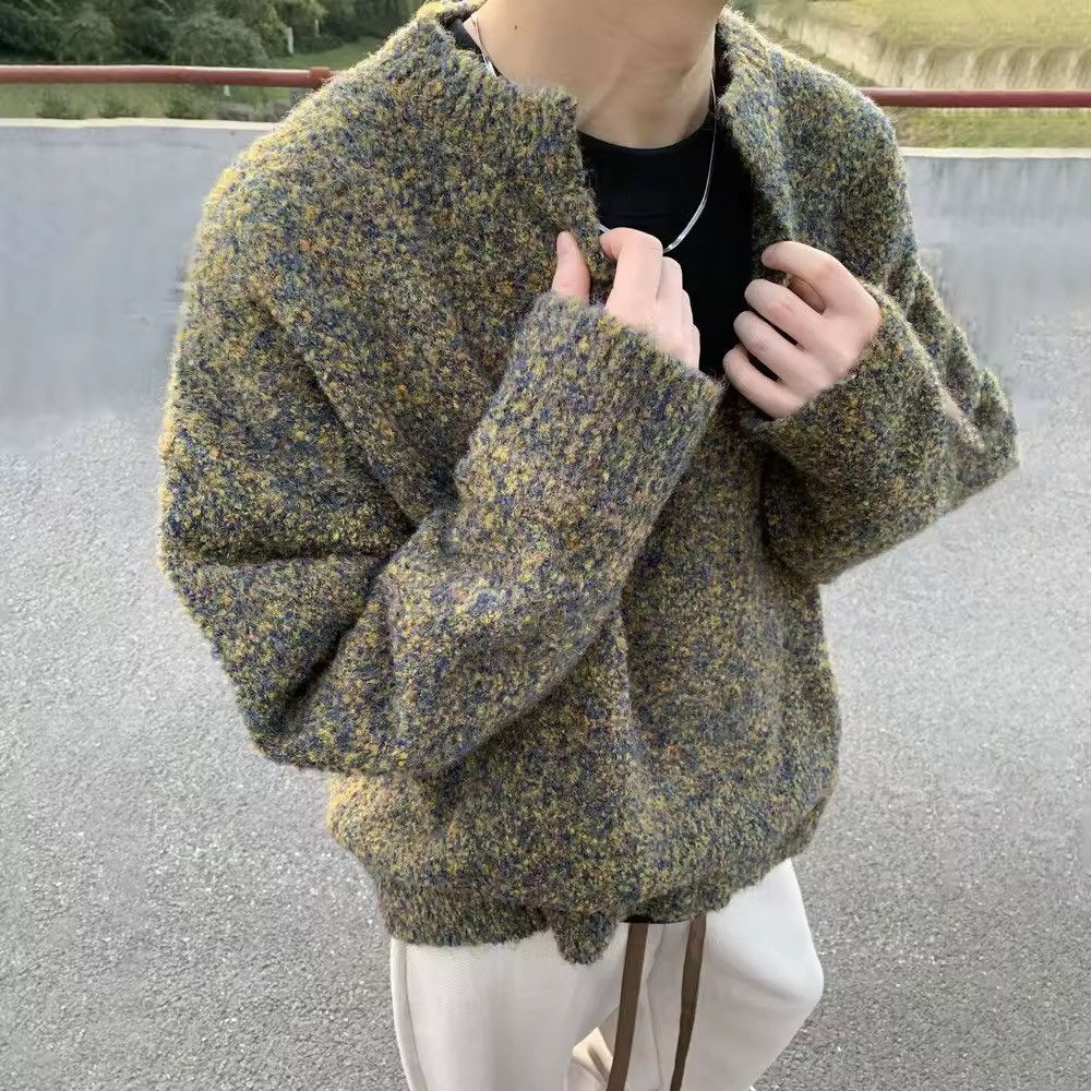 Designer × Vintage Knitted Streetwear Contrast Casual Sweater Jumper Retro Size US L / EU 52-54 / 3 - 1 Thumbnail