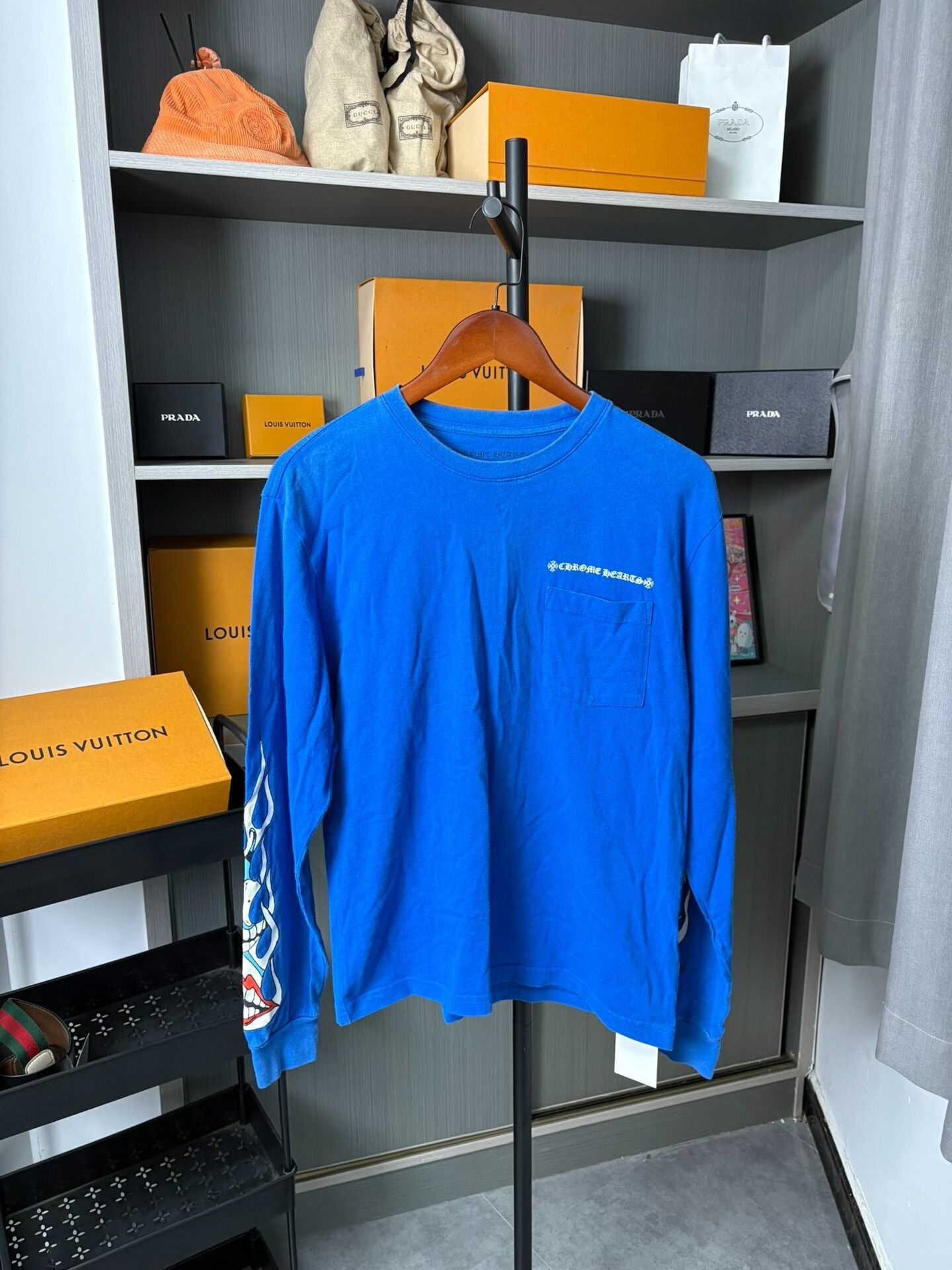 Chrome Hearts Chrome Hearts Collab Blue T-Shirt M Men Size US M / EU 48-50 / 2 - 1 Thumbnail