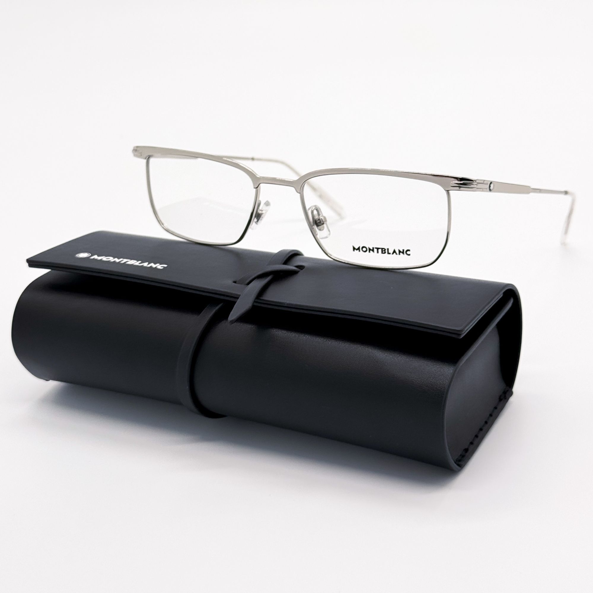 Montblanc NEW MONTBLANC EYEGLASSES MB0219O 001 SILVER MEN EYEWEAR Size ONE SIZE - 1 Thumbnail