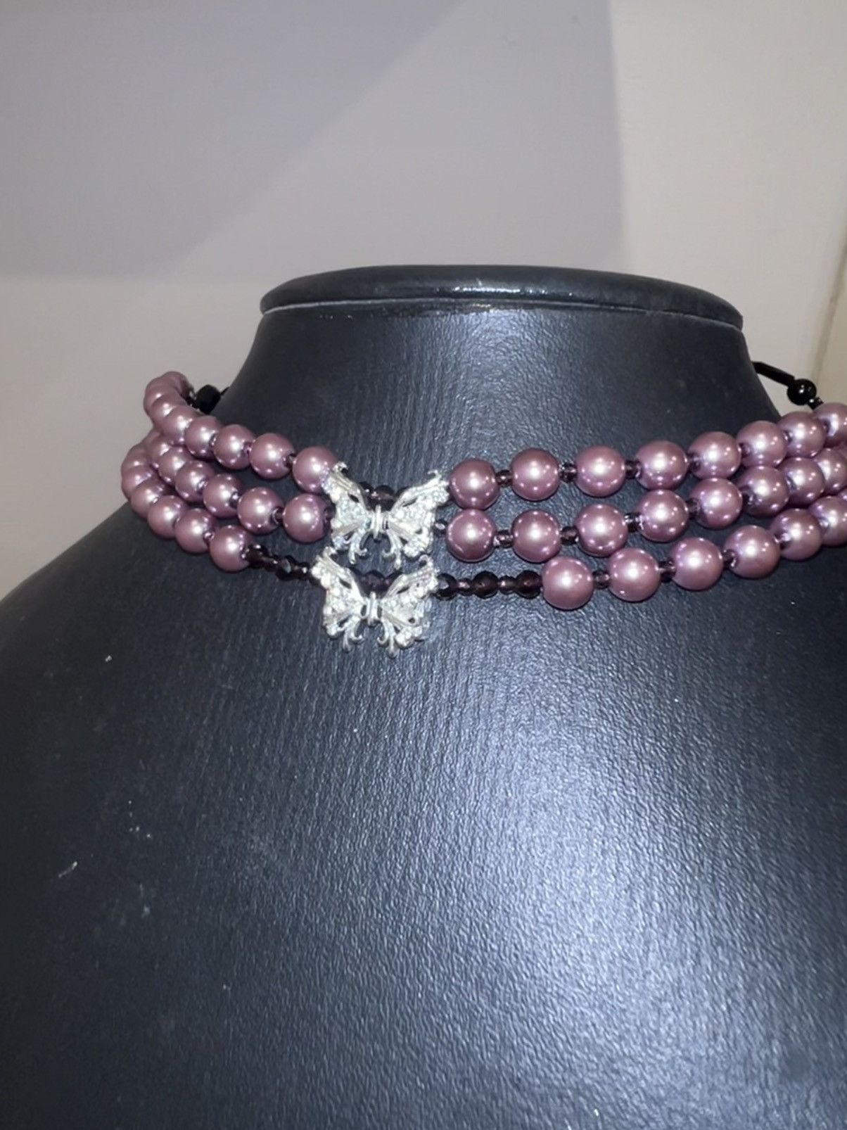 Japanese Brand Purple butterfly imitation pearl set 🔮🦋 Size ONE SIZE - 19 Thumbnail