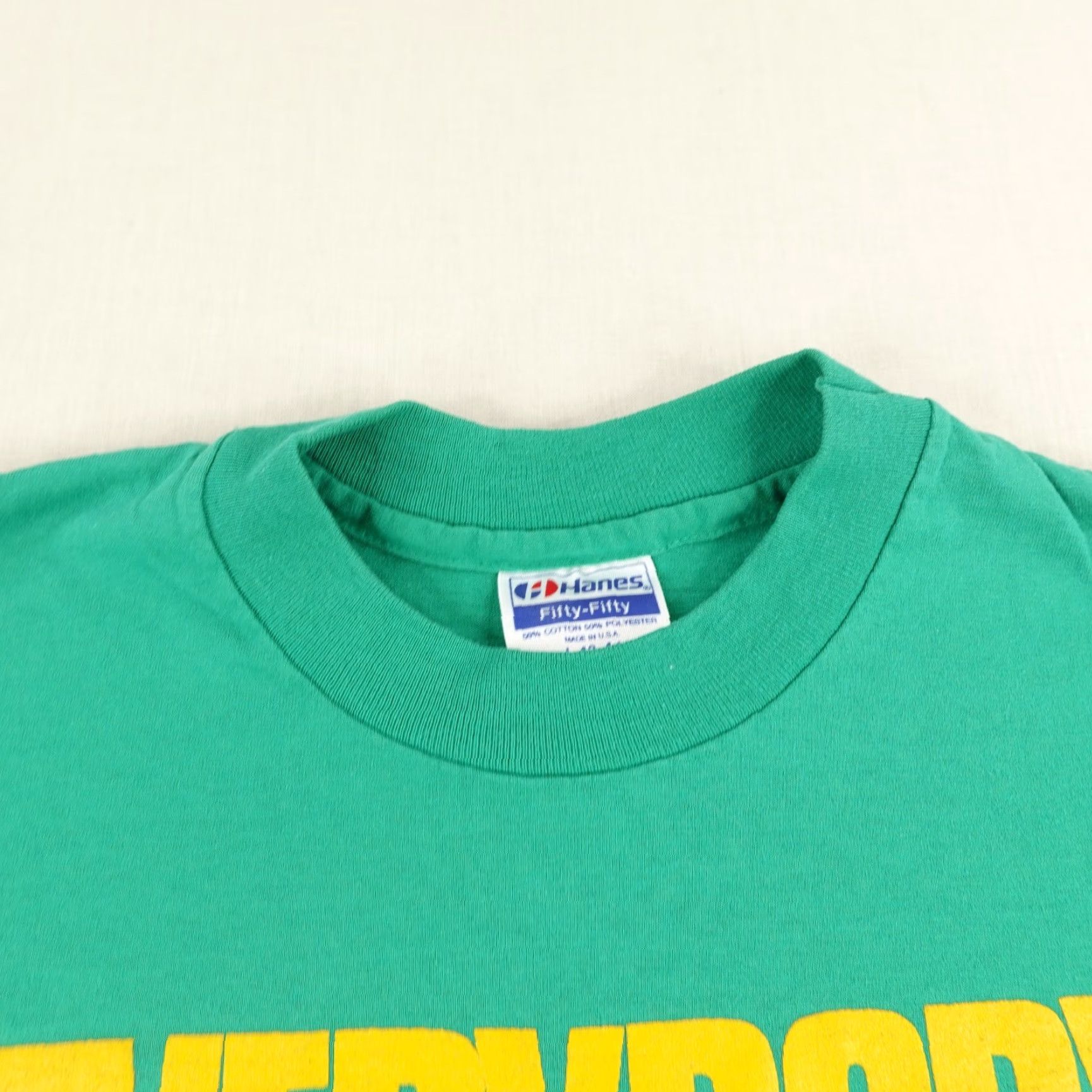 Hanes Vintage Oregon Shirt Mens Large Duck Downtown Eugene 90s Single Stitch Everybody Size US L / EU 52-54 / 3 - 3 Thumbnail