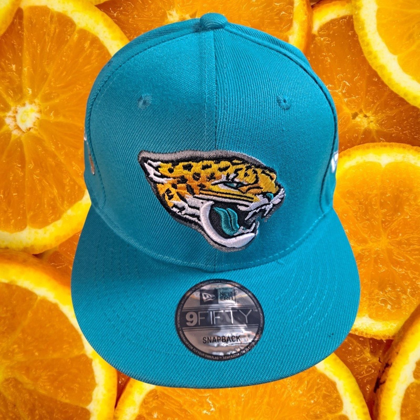 New Era Jacksonville Jaguars NFL New Era Teal Blue Snapback Hat Cap Size ONE SIZE - 1 Thumbnail