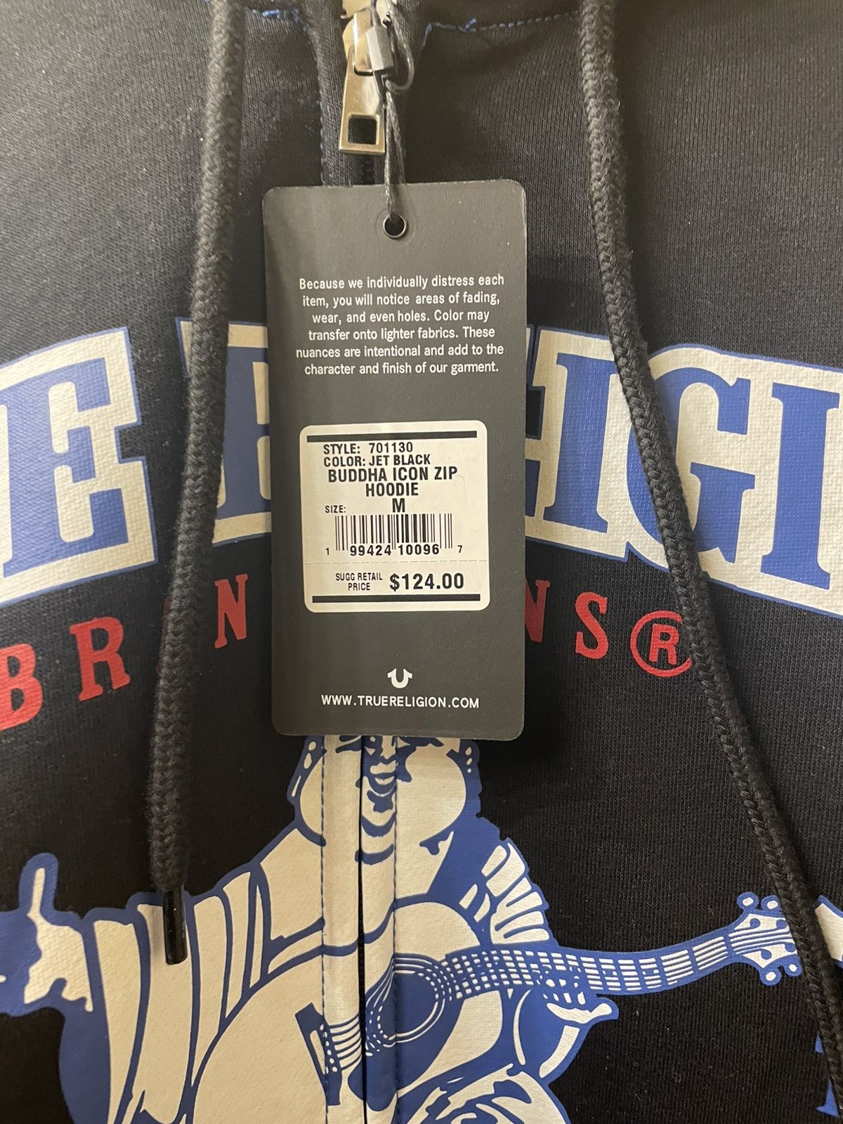 True Religion True Religion Black Buddah ZipUp Hoodie NEVER WORN BRAND NEW Size US M / EU 48-50 / 2 - 4 Thumbnail