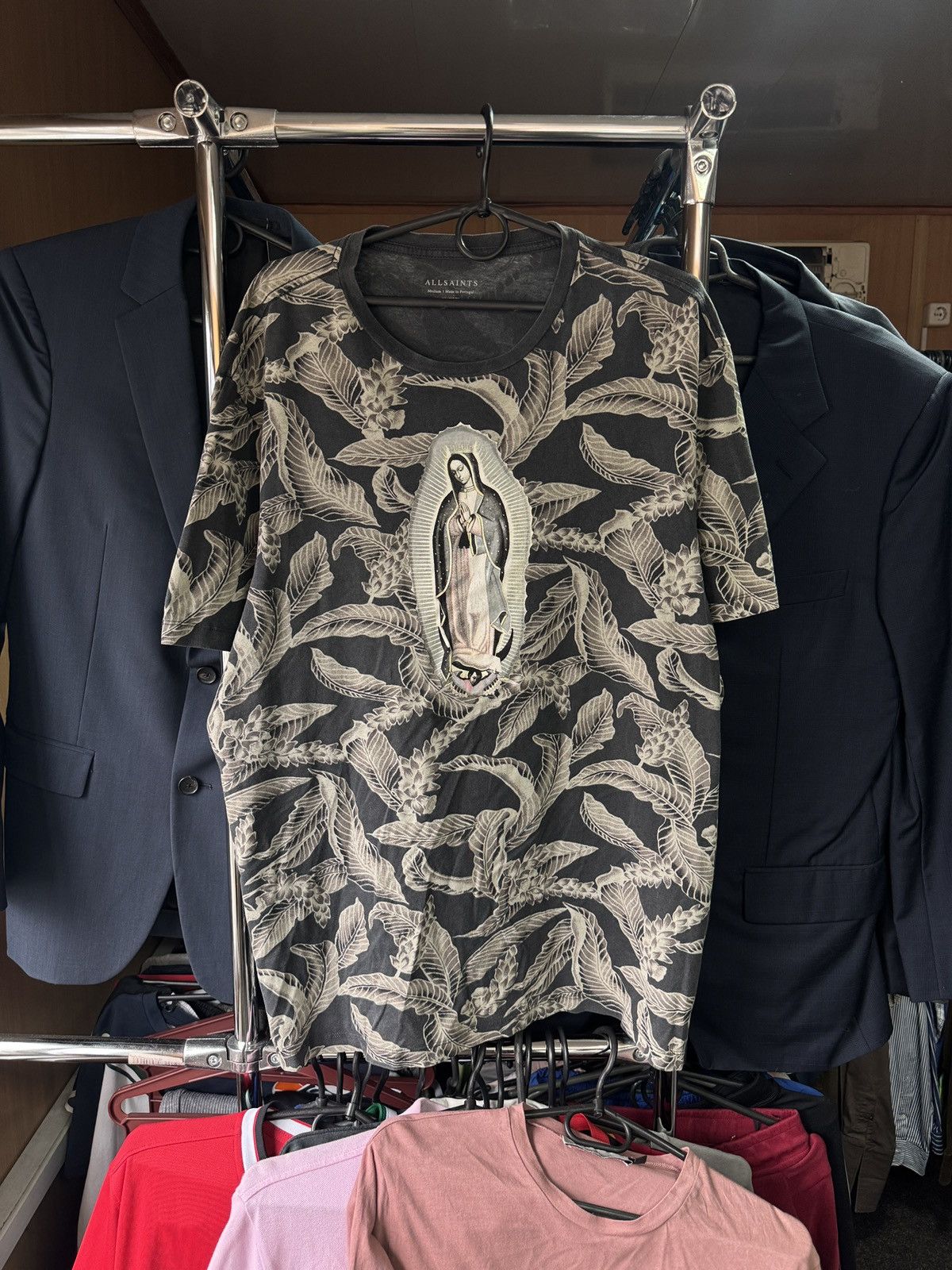 Allsaints × Japanese Brand Mens AllSaints Puerto Kahuha SS Crew T-shirt big logo tee Size US M / EU 48-50 / 2 - 1 Thumbnail