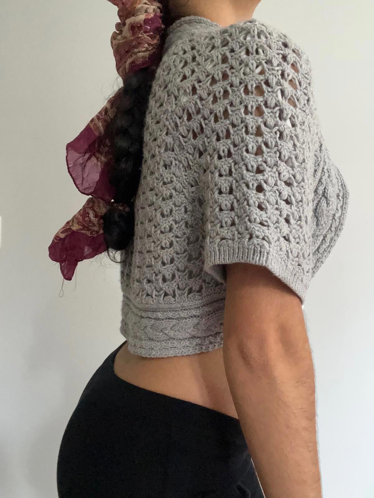 Other Women’s Grey knit bolo shrug Size L / US 10 / IT 46 - 3 Thumbnail