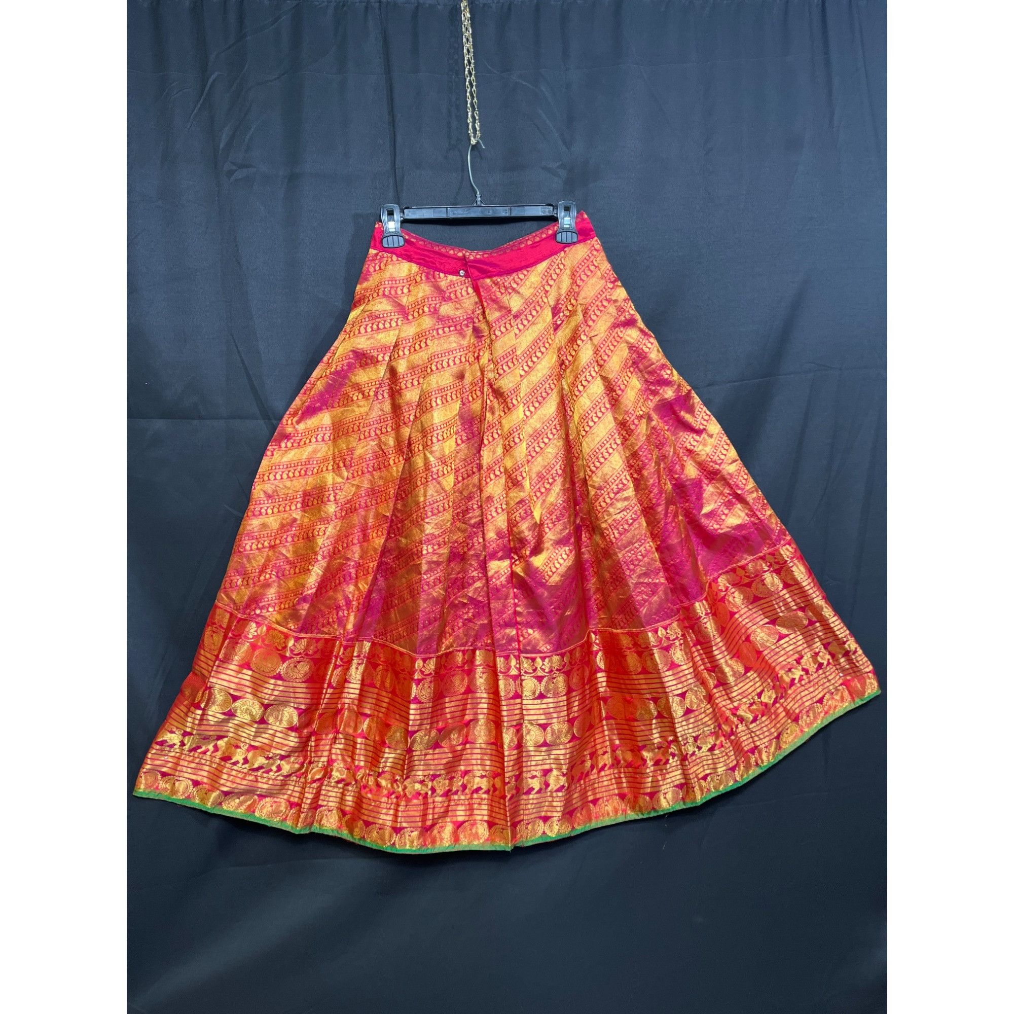 Other Traditional Indian Banarasi Brocade Full-Length Skirt SKU 71 Size 27" / US 4 / IT 40 - 2 Thumbnail