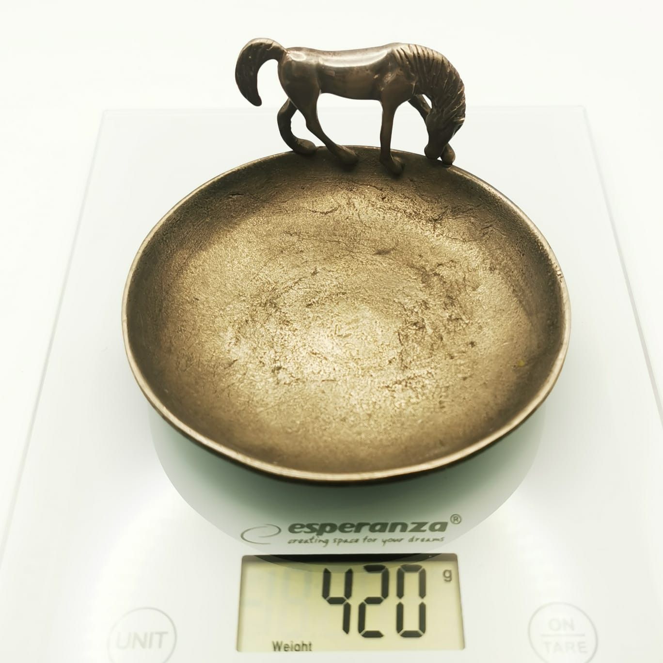 Vintage 40s Vintage Ashtray Handmade Limited Quantity Metal 420g Size ONE SIZE - 4 Thumbnail