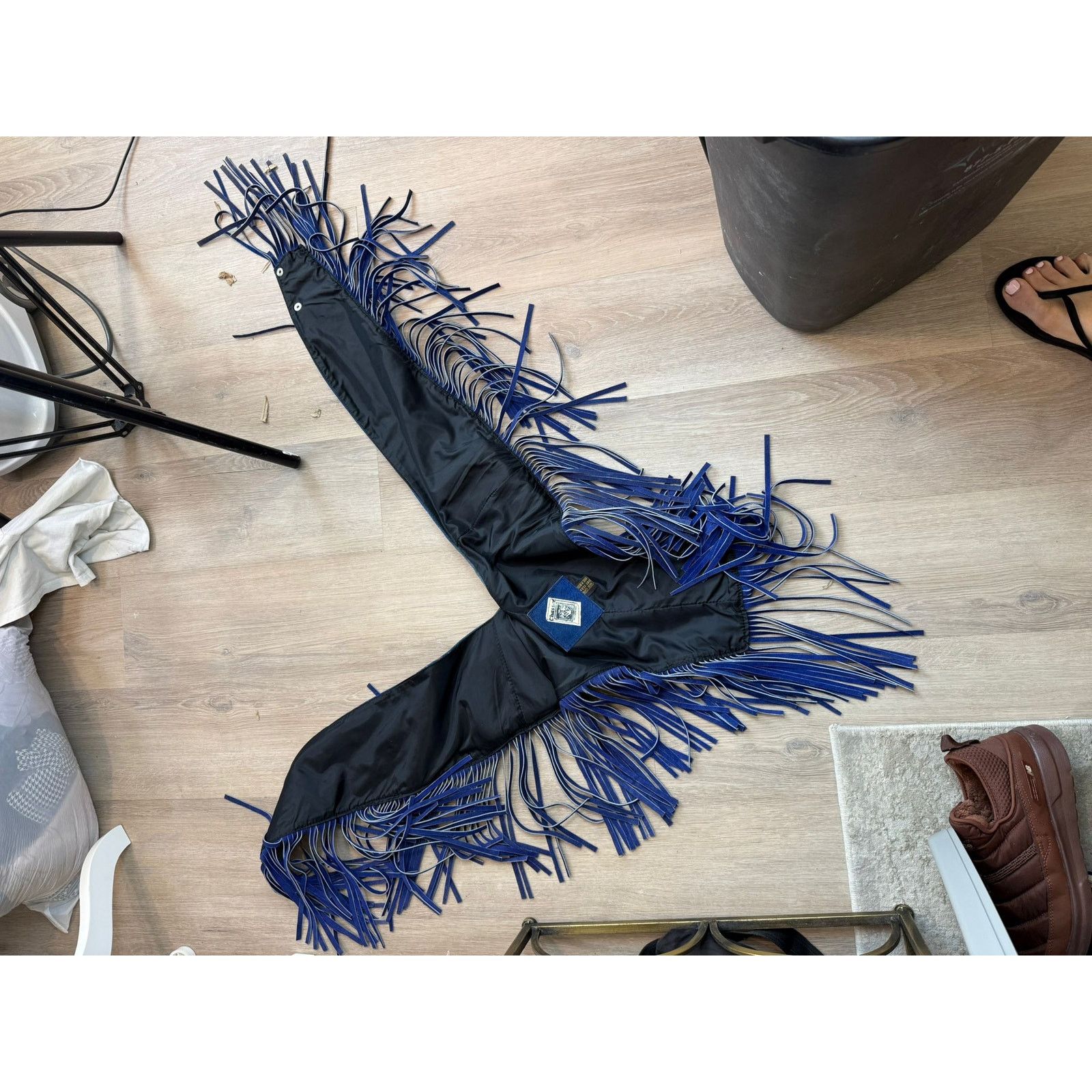 Vintage Vintage RARE Chasser Leather Suede Fringe Western American Size ONE SIZE - 13 Thumbnail