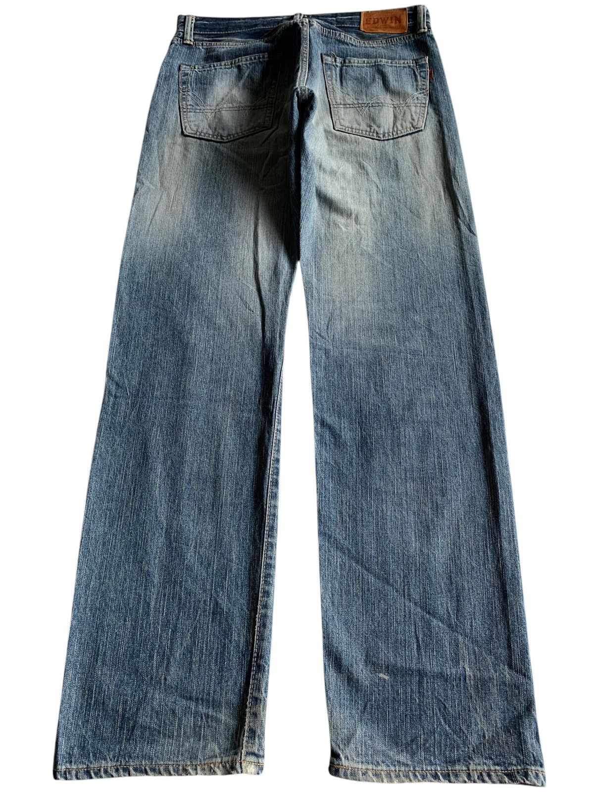 Kapital VINTAGE EDWIN 505ZX SELVEDGE FADED&RUSTY DISTRESSED DENIM Size US 34 / EU 50 - 4 Thumbnail