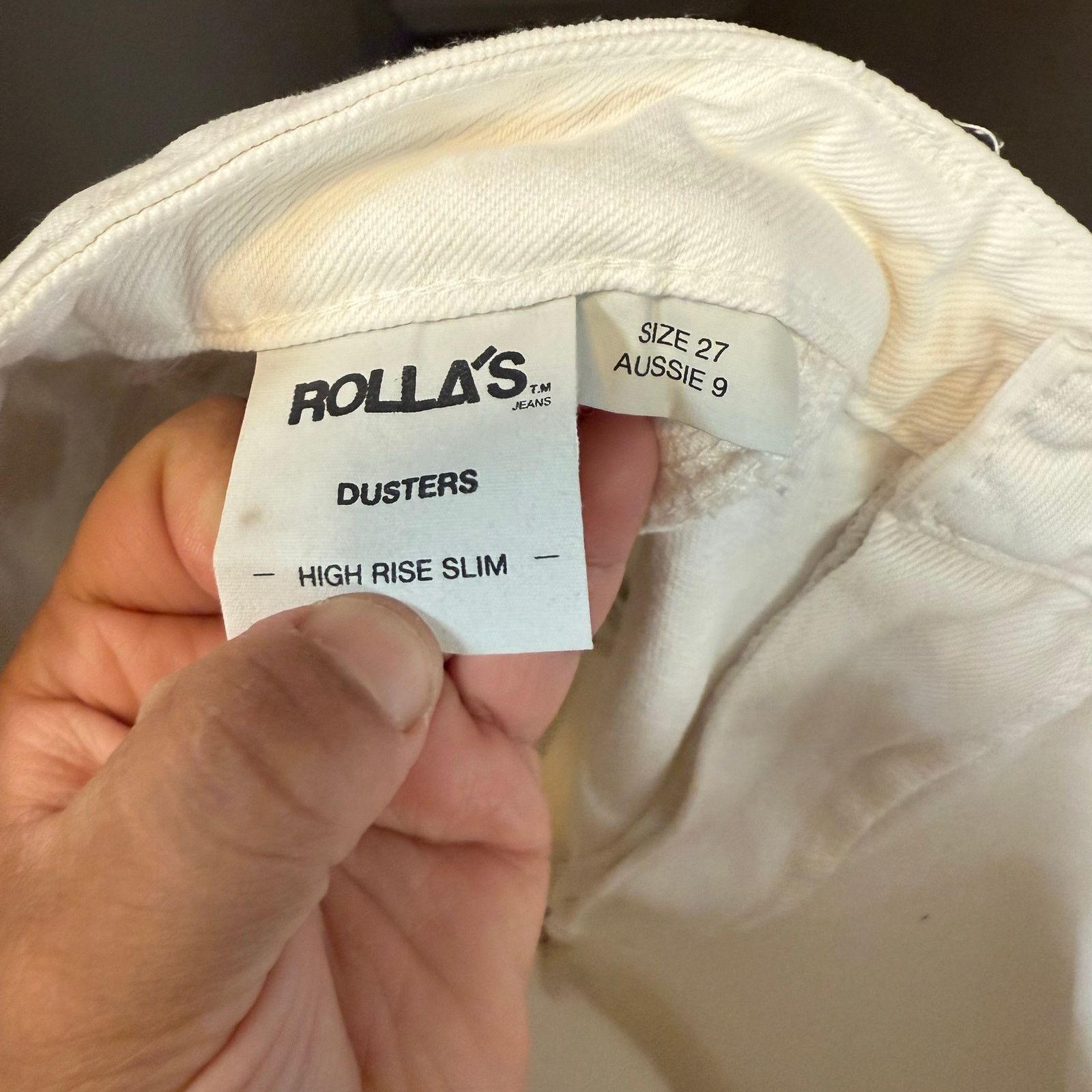 Rolla's Rolla’s Size 27 Dusters High Rise Straight Jean in White New Size 27" / US 4 / IT 40 - 6 Thumbnail
