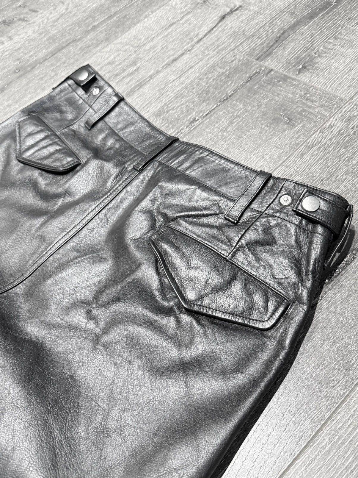 Stussy SS24 Stussy Military Cargo Leather Pants Size US 32 / EU 48 - 10 Thumbnail