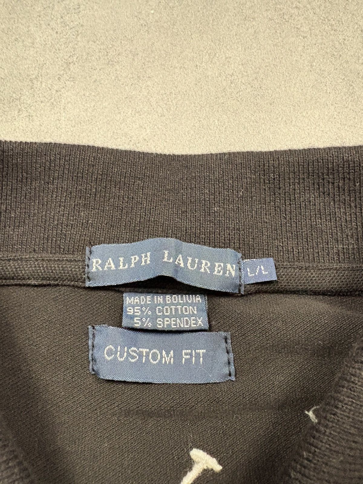 Polo Ralph Lauren Polo Ralph Lauren Custom Fit Polo Shirt Pony Spellout Logo L Size L / US 10 / IT 46 - 18 Thumbnail