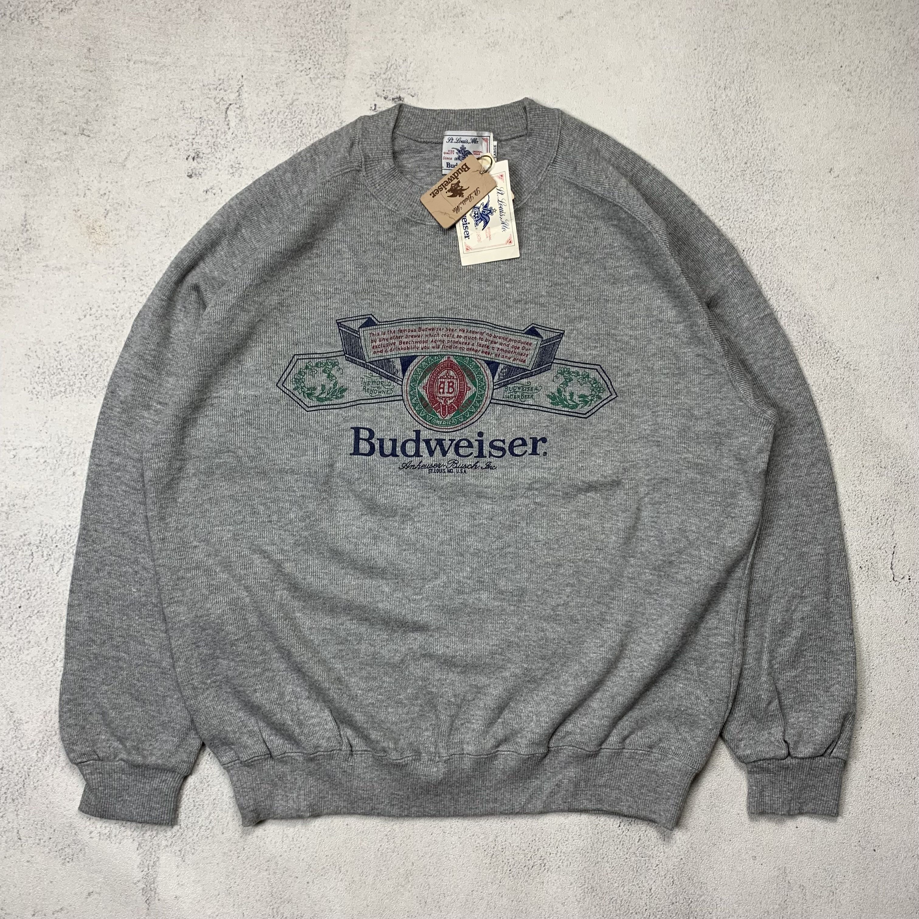 Budweiser Vintage Budweiser Sweatshirt Crewneck Size US L / EU 52-54 / 3 - 1 Thumbnail