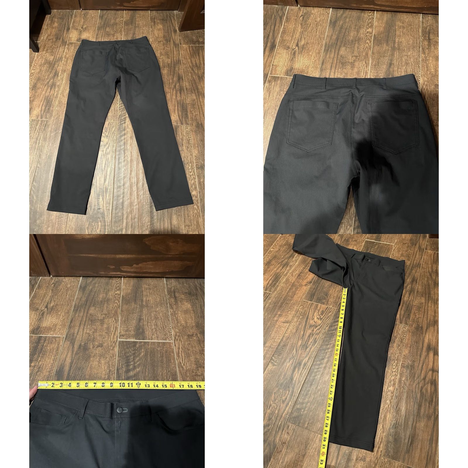 Vintage Public Rec Pants Mens 37 Black Men Workday Dealmaker Performance 37x30 Size US 37 - 8 Thumbnail