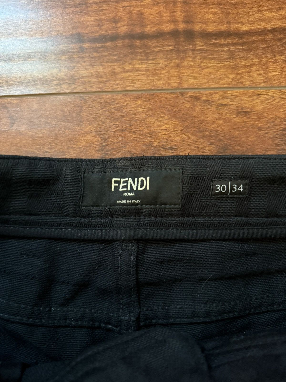 Fendi Fendi Black Jacquard “Forever Fendi” Jean Size US 30 / EU 46 - 4 Thumbnail