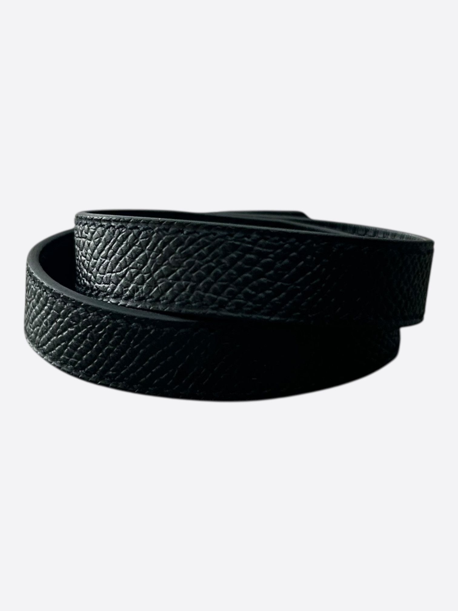 Hermes Black Epsom & Gold Hardware Kelly Double Tour Bracelet Size ONE SIZE - 2 Thumbnail