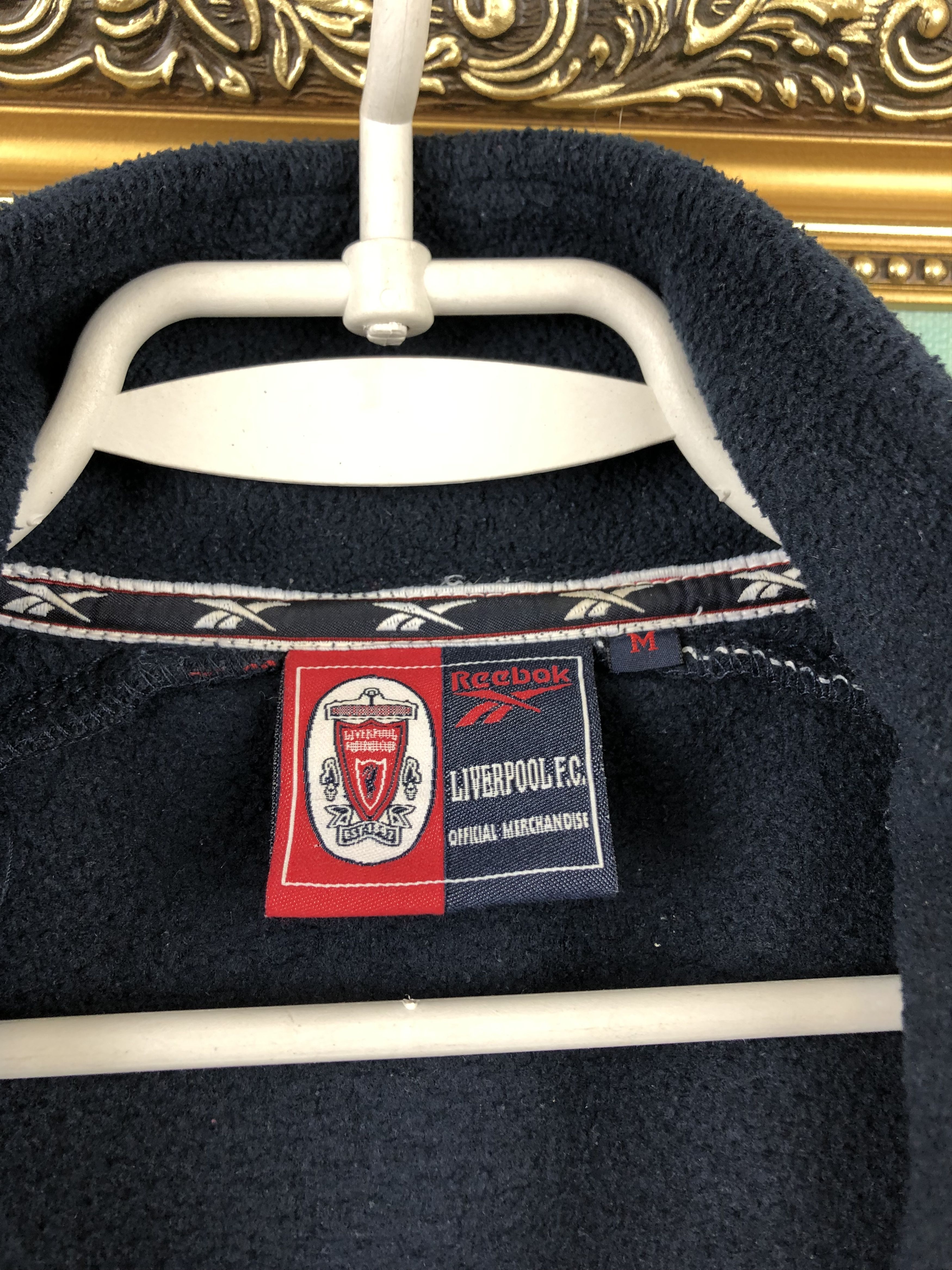 Reebok Vintage Liverpool Football Fleece Jacket Track Top Rare Size US M / EU 48-50 / 2 - 12 Thumbnail