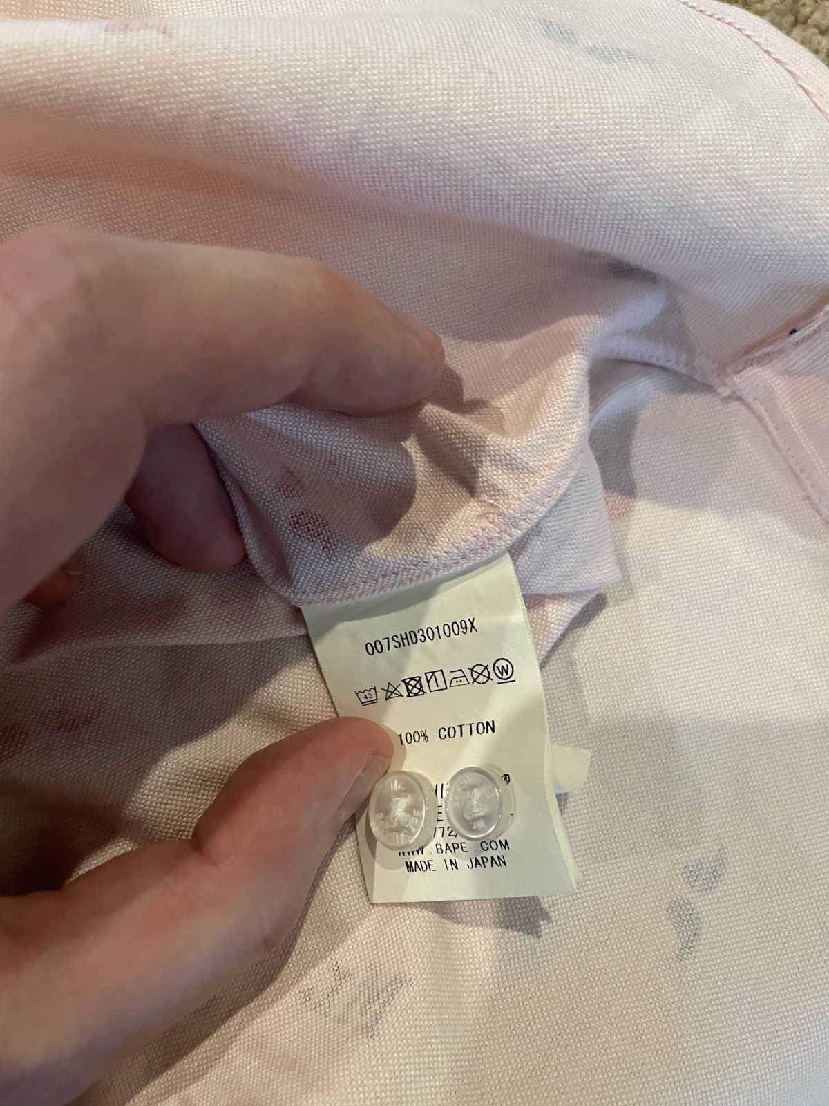 Bape Mr Bathing Ape Mr Pattern BD S/S Shirt Size US L / EU 52-54 / 3 - 6 Thumbnail