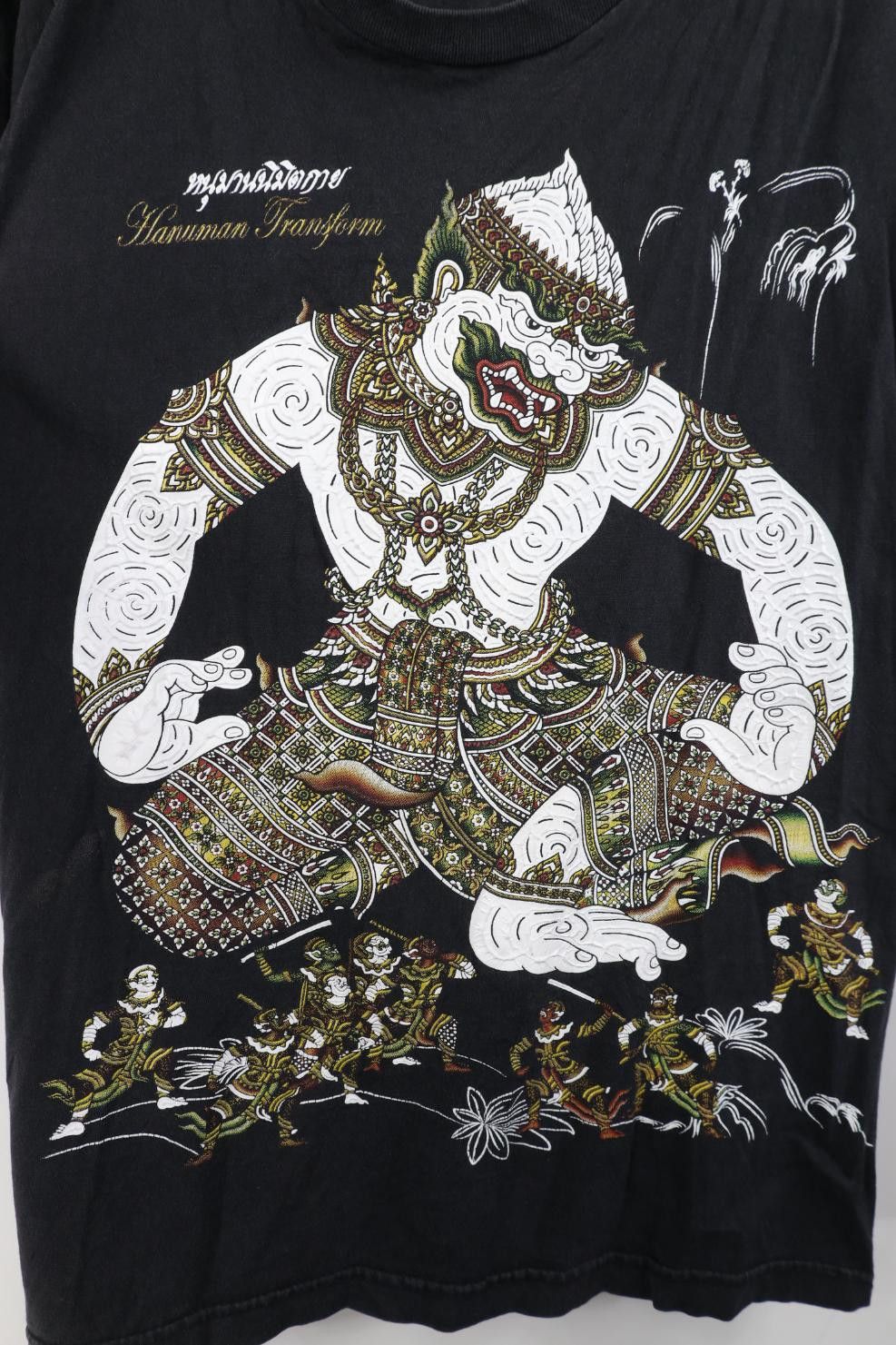 Vintage Vintage Streetwear Hanuman Transform Thailand T-Shirt Black Size US M / EU 48-50 / 2 - 5 Thumbnail