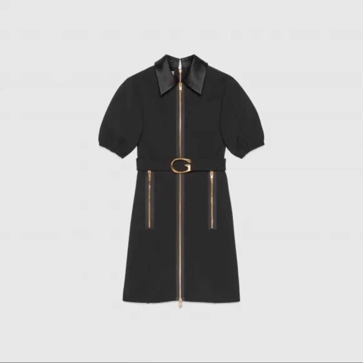 Gucci Gucci GG buckle black zip dress S new with tags Size S / US 4 / IT 40 - 4 Thumbnail