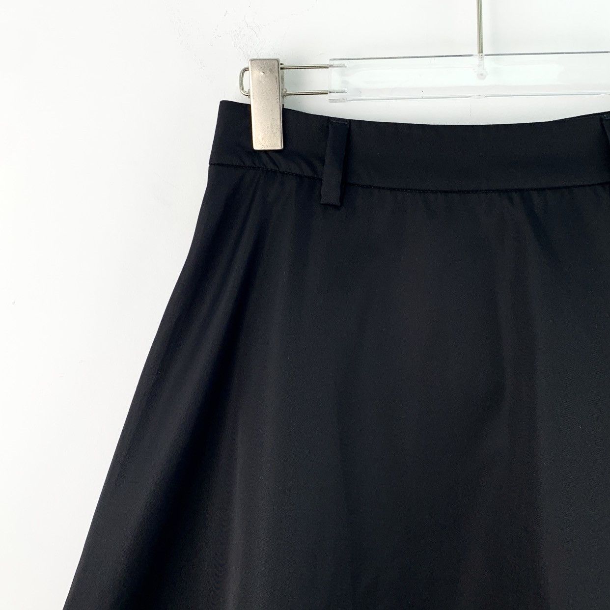 Prada Prada Black Triangle Label Nylon Casual Half Skirt Size 27" / US 4 / IT 40 - 3 Thumbnail