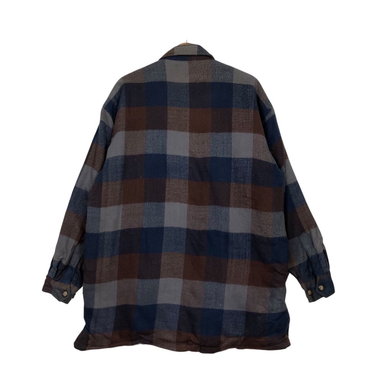 Japanese Brand 📌Vintage Wool Blanket Jacket Tartan Design Virgin Voyage Size US L / EU 52-54 / 3 - 9 Thumbnail