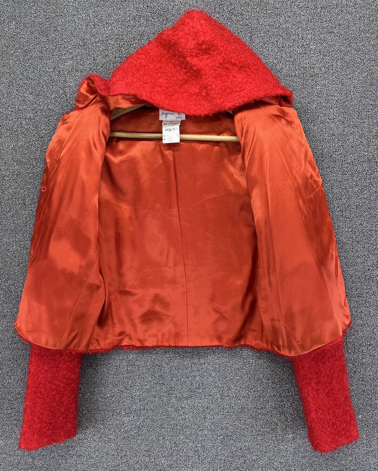 agnes b. Vintage Agnes B. Deep Pile Fleece Hoodie Jacket Size XXS / US 00 / IT 34 - 6 Thumbnail