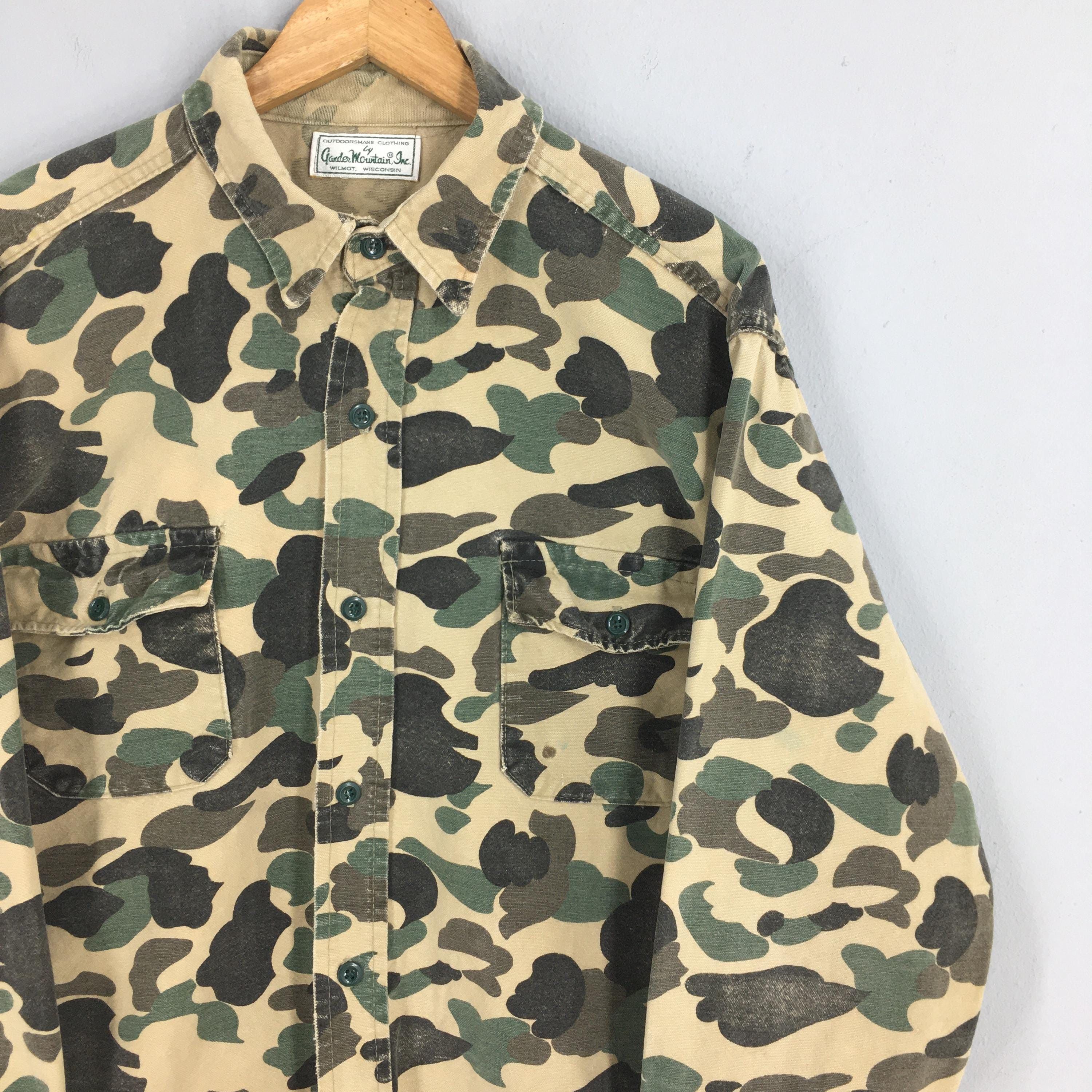 Mossy Oaks Gander Mountain Camouflage Duck Hunter Brown Shirt XLarge Size US XL / EU 56 / 4 - 2 Thumbnail