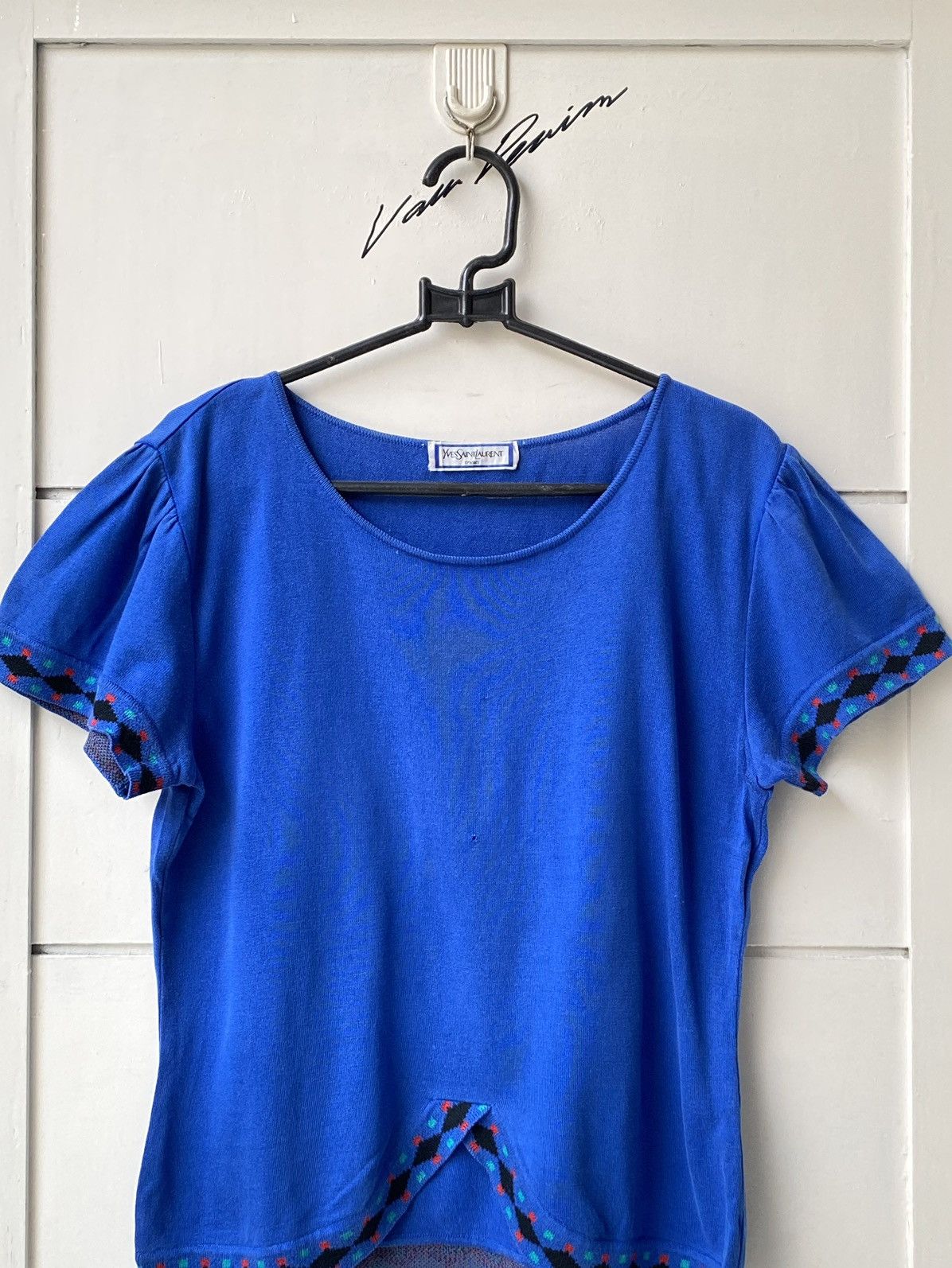 Yves Saint Laurent YSL Yves Saint Laurent tricots Tipped Knit T-shirt Size US XS / EU 42 / 0 - 10 Thumbnail