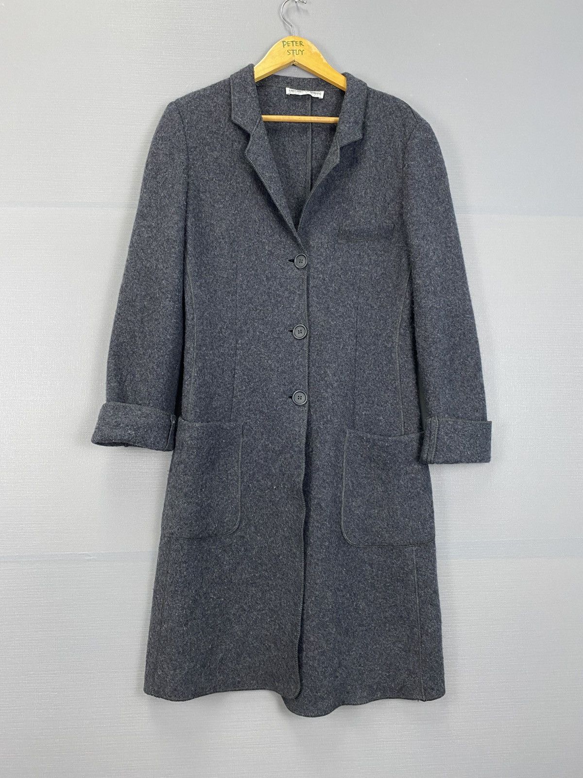 Emporio Armani × Vintage × WE Fashion Emporio Armani long coat Size US XXS / EU 40 - 1 Thumbnail