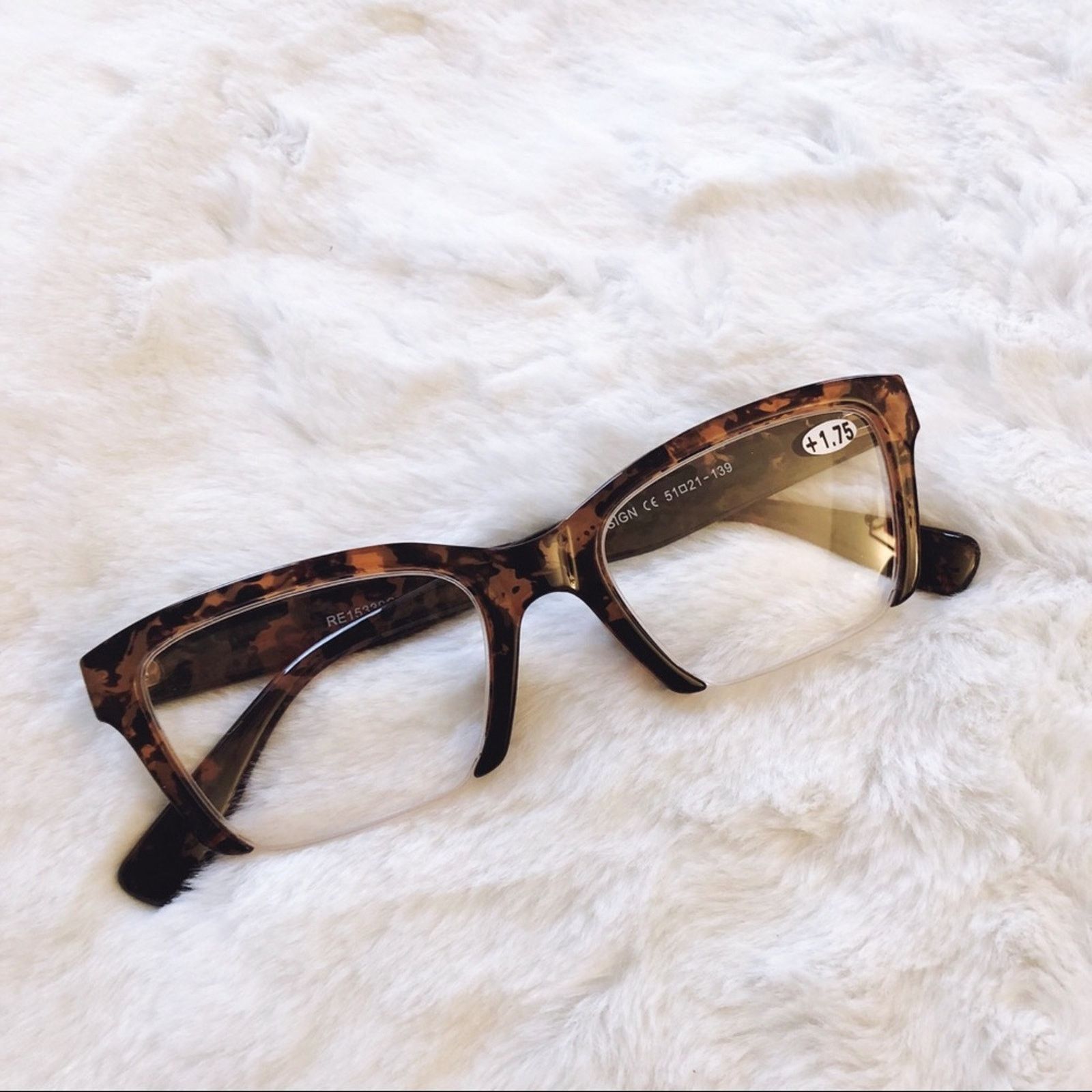 Other Brooke Brown Half Rim Rectangle Reader Glasses Size ONE SIZE - 3 Thumbnail