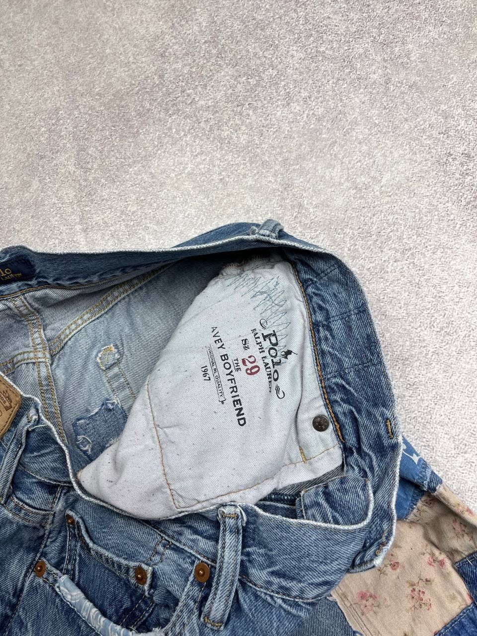 Polo Ralph Lauren × Vintage VINTAGE POLO RALPH LAUREN RLL PATCH WORK DENIM PANTS 29 Size US 29 - 7 Thumbnail