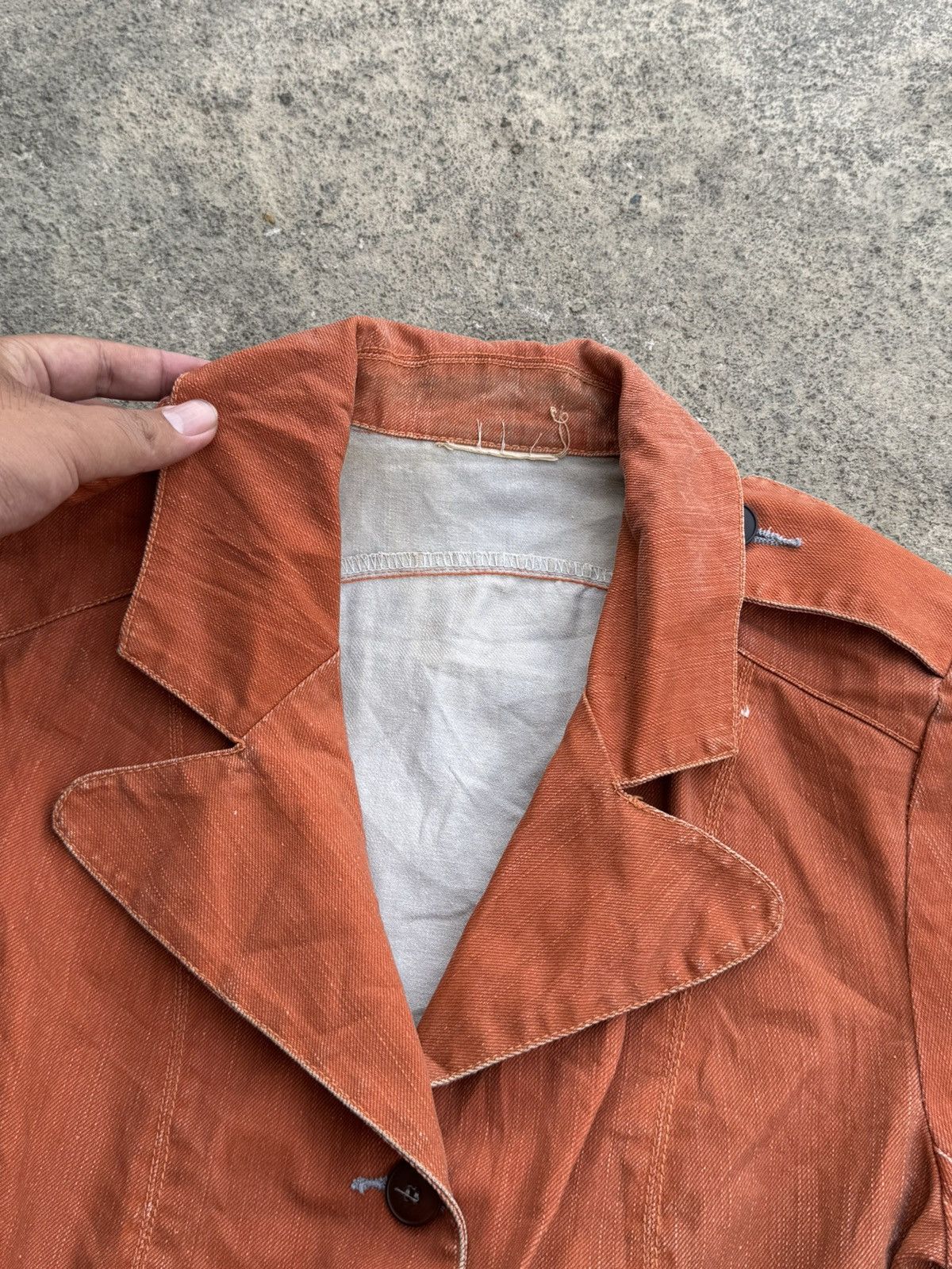 14th Addiction Archived Japanese Jacket Blazer Waxed Size US S / EU 44-46 / 1 - 6 Thumbnail