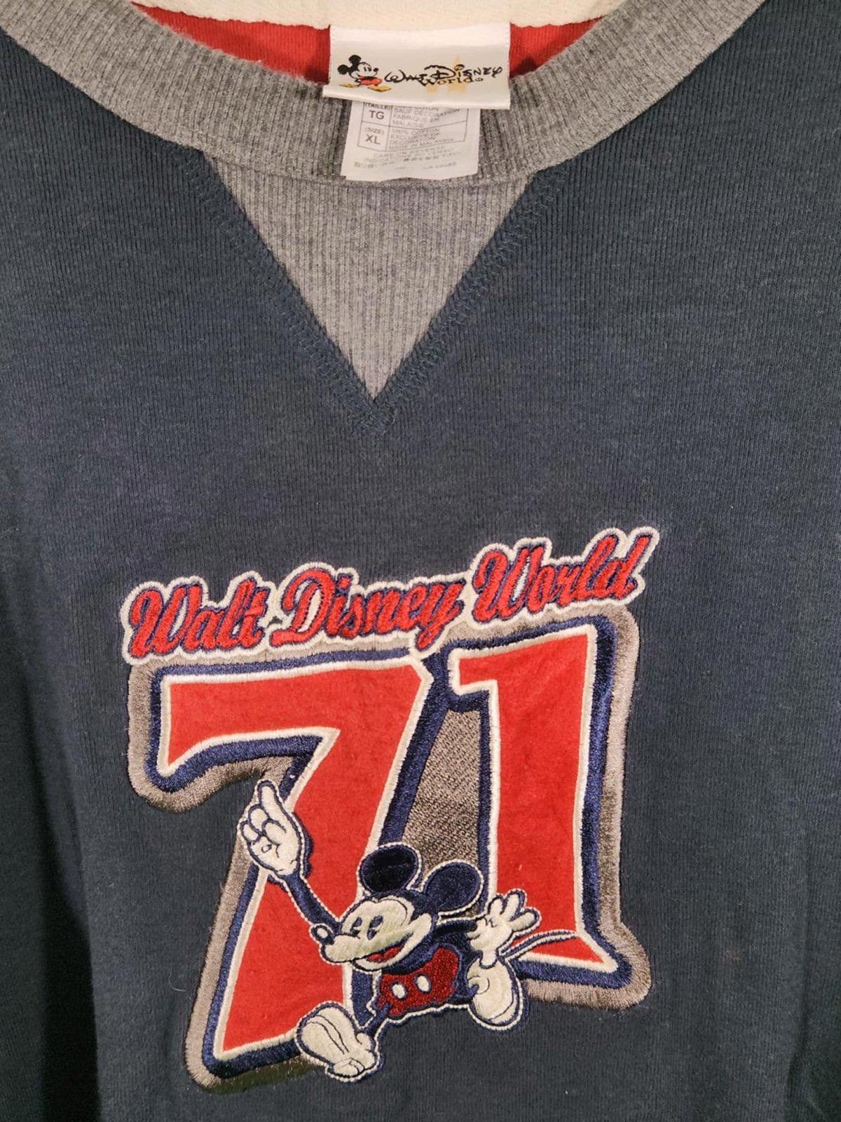Designer Vintage Walt Disney World Mickey Mouse LongSleeve Sweatshirt Size US XL / EU 56 / 4 - 2 Thumbnail