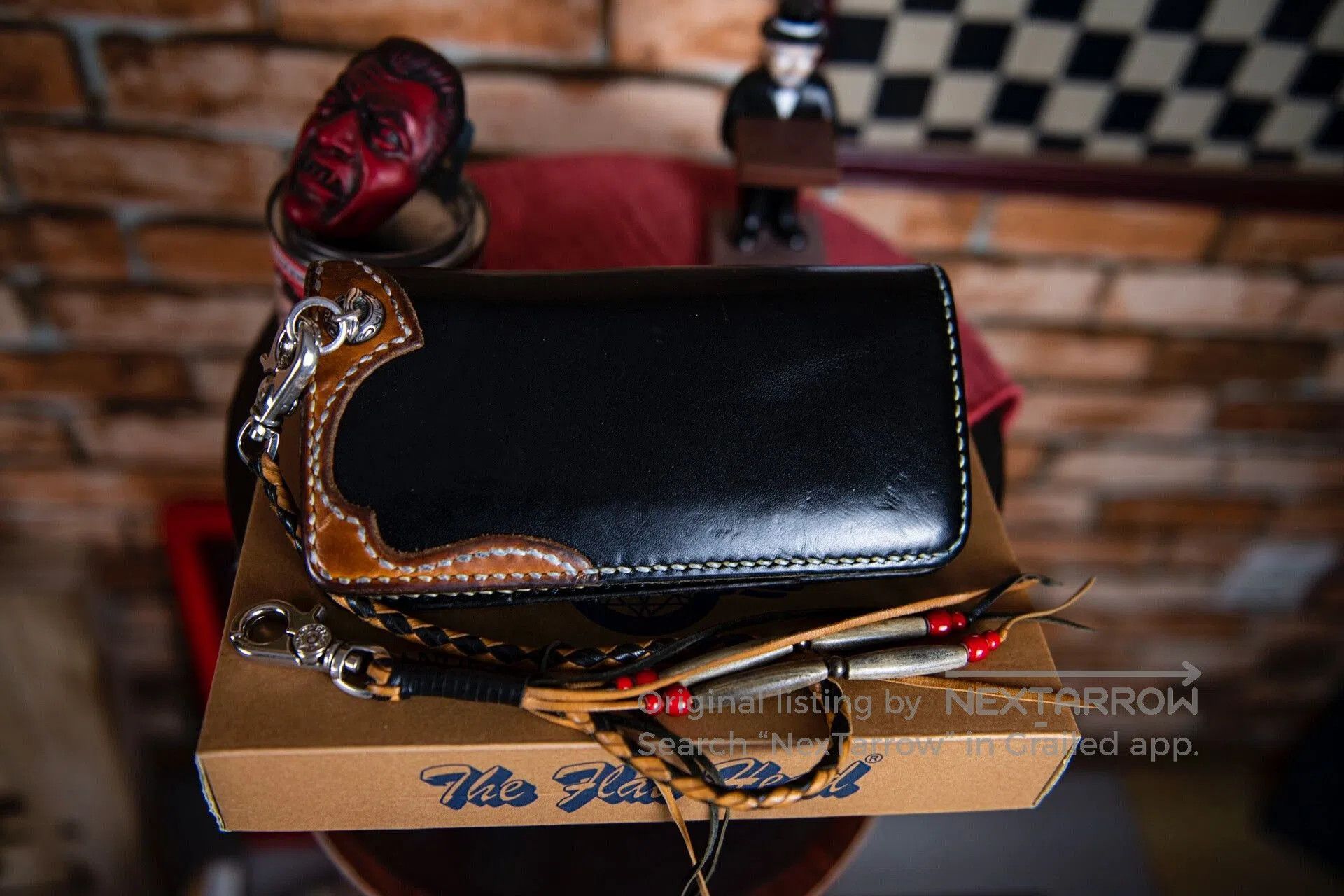 The Flat Head The Flat Head Leather Wallet and Chain. Size ONE SIZE - 1 Thumbnail