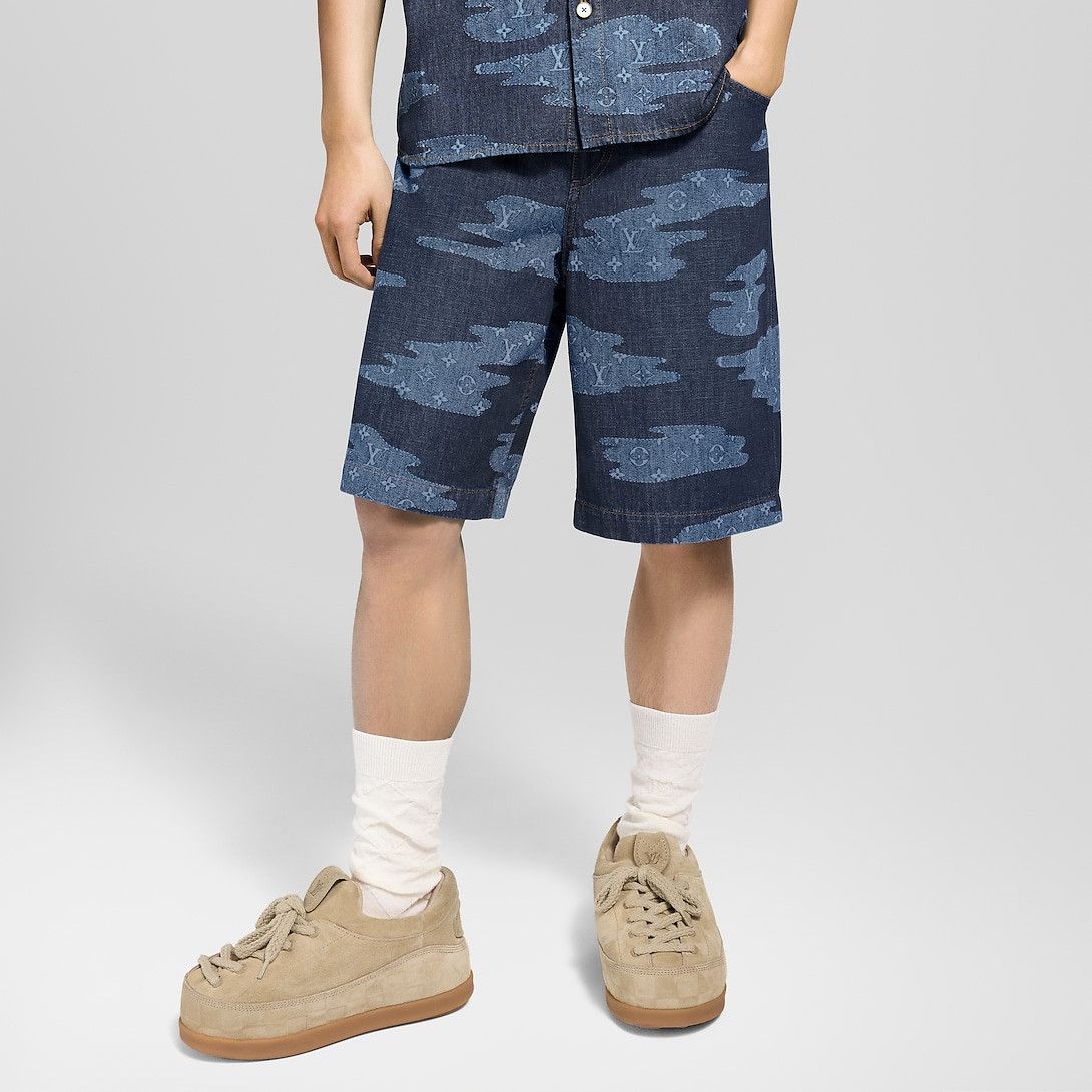 Louis Vuitton Monogram Chambray Shorts Size US 34 / EU 50 - 2 Thumbnail